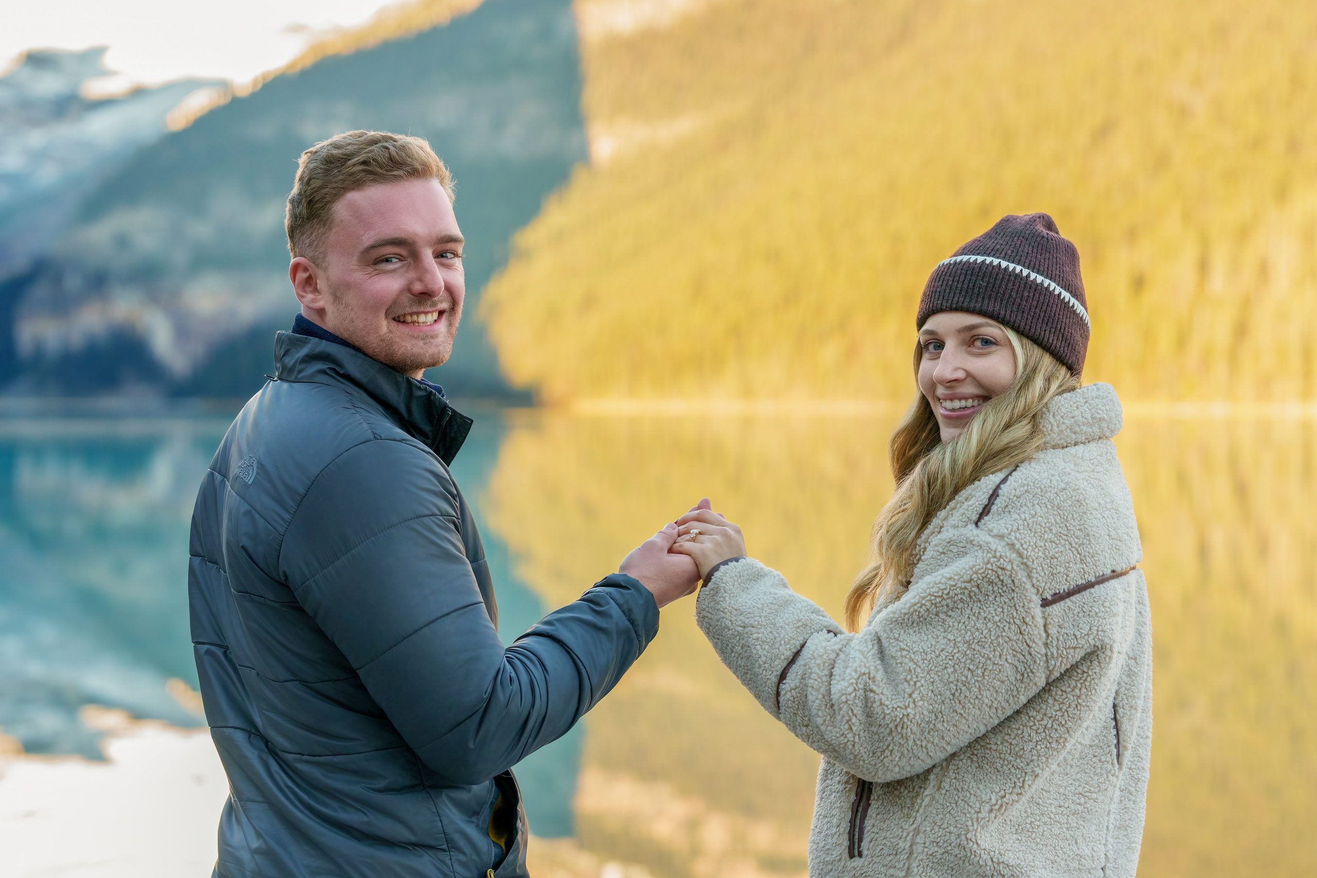 Harry & Steph — Surprise Proposal — Lake Louise / Banff. Engagement, Wedding & Family Photographer in Calgary | allo Photography