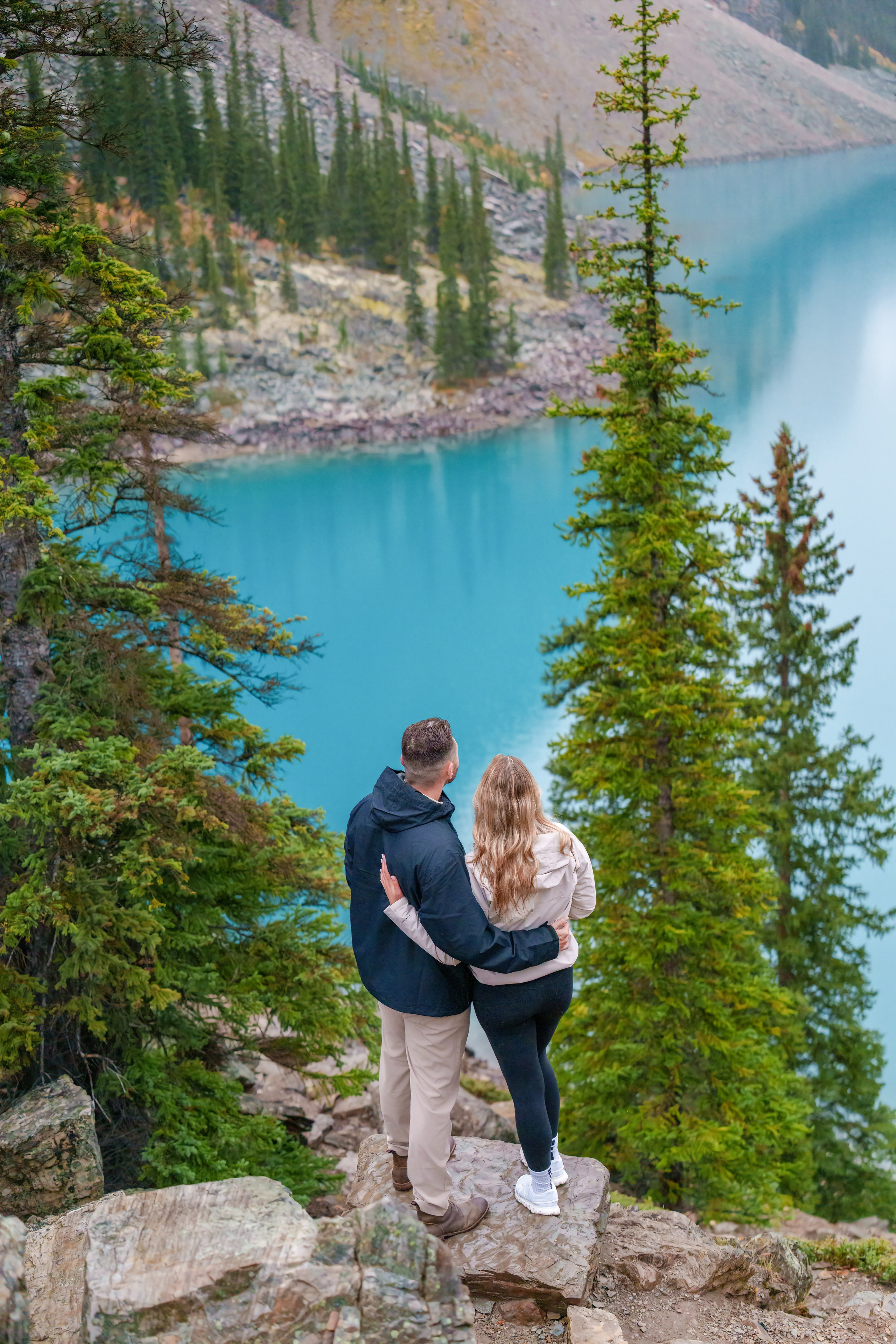 Dimitri & Valerie — Surprise Proposal / Moraine Lake — Banff. Engagement, Wedding & Family Photographer in Calgary | allo Photography