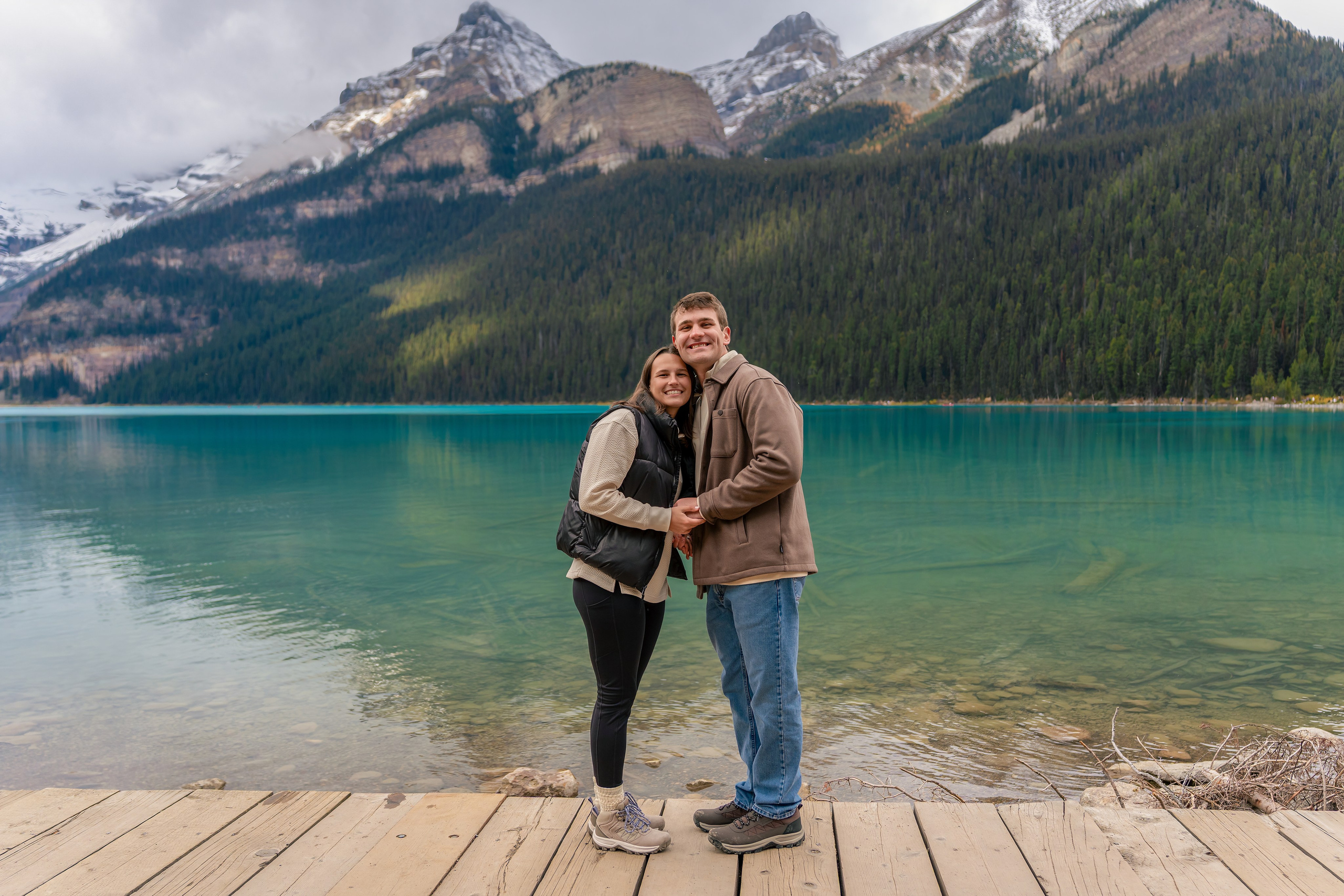 Evan & Alexis — Surprise Proposal — Lake Louise / Banff. Engagement, Wedding & Family Photographer in Calgary | allo Photography