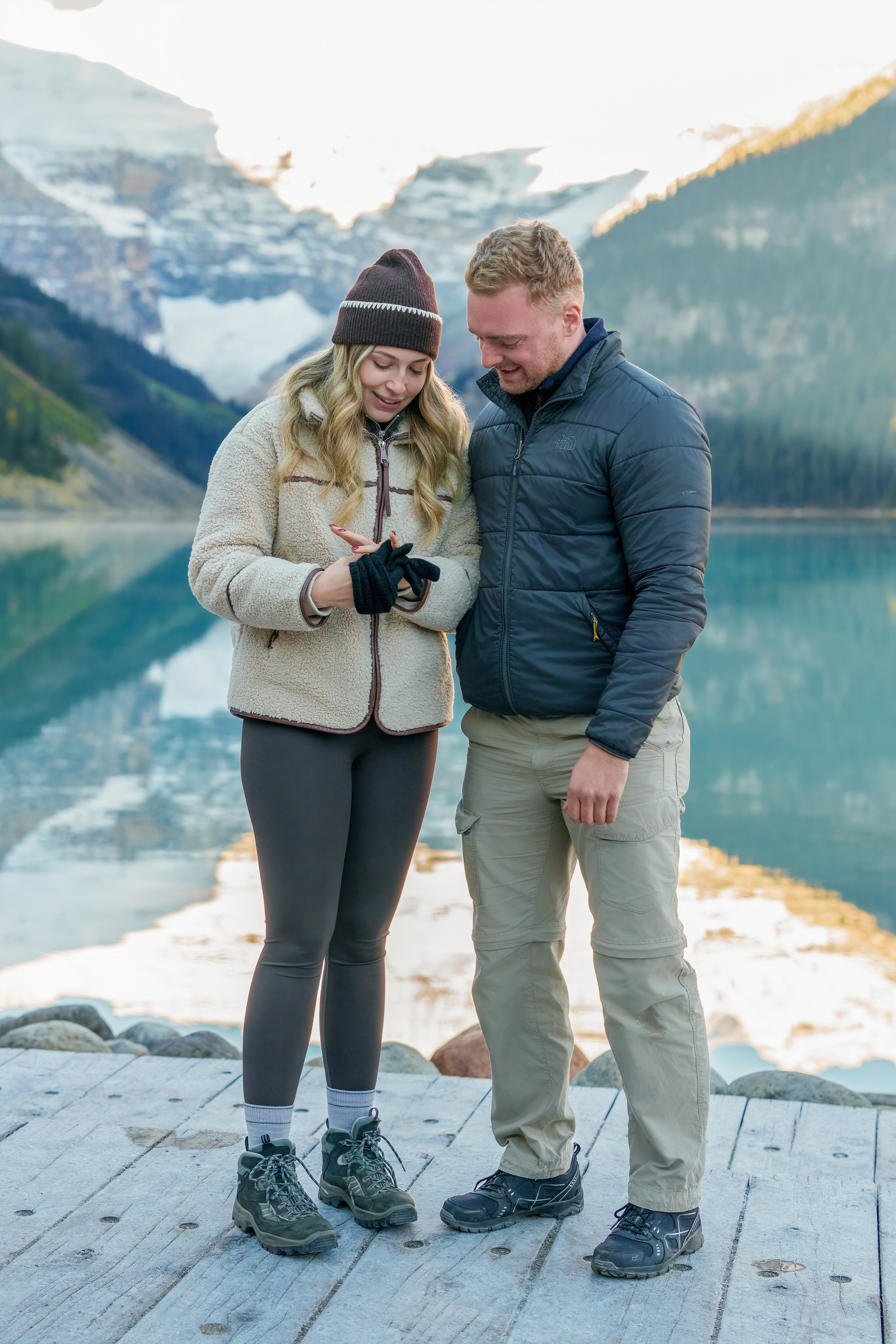 Harry & Steph — Surprise Proposal — Lake Louise / Banff. Engagement, Wedding & Family Photographer in Calgary | allo Photography