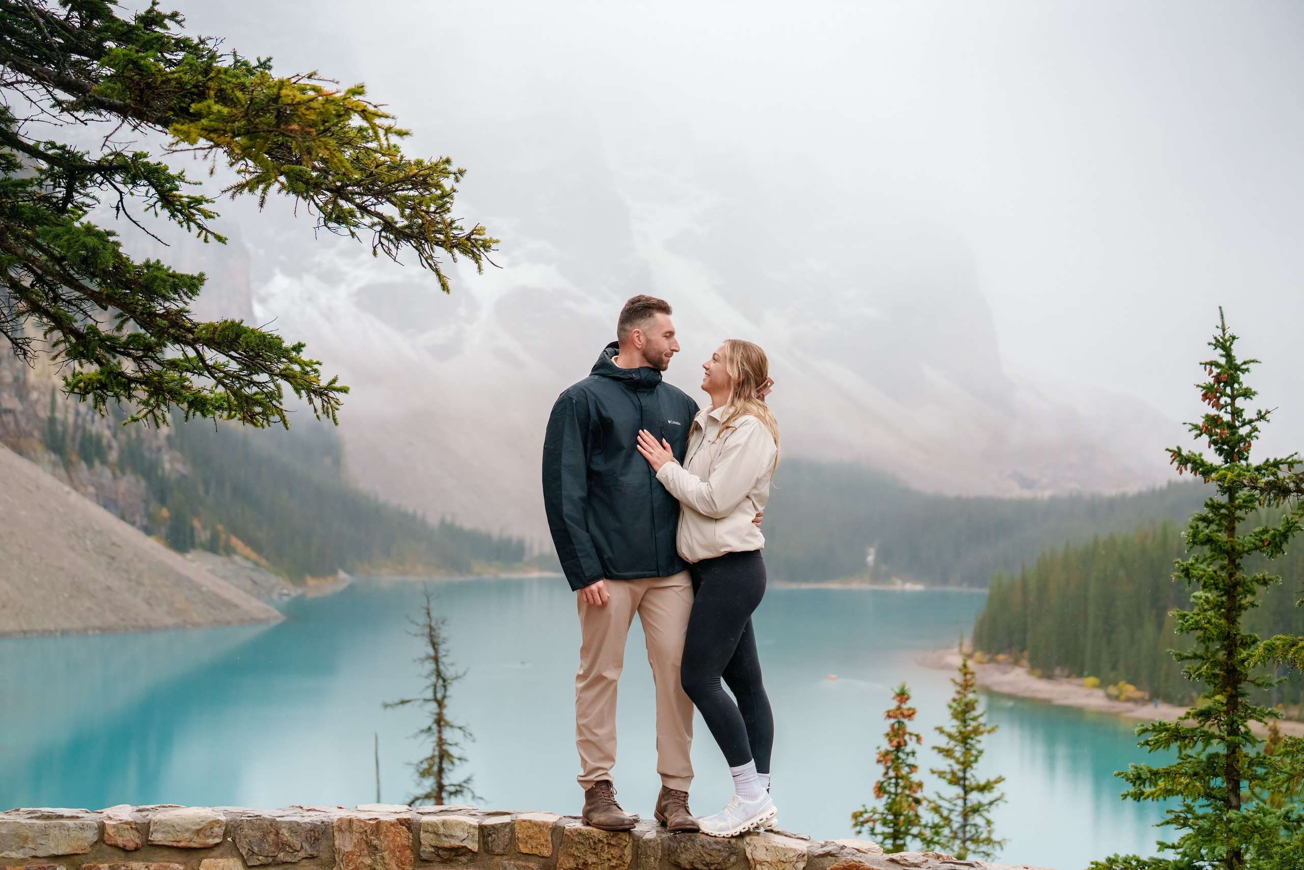 Dimitri & Valerie — Surprise Proposal / Moraine Lake — Banff. Engagement, Wedding & Family Photographer in Calgary | allo Photography