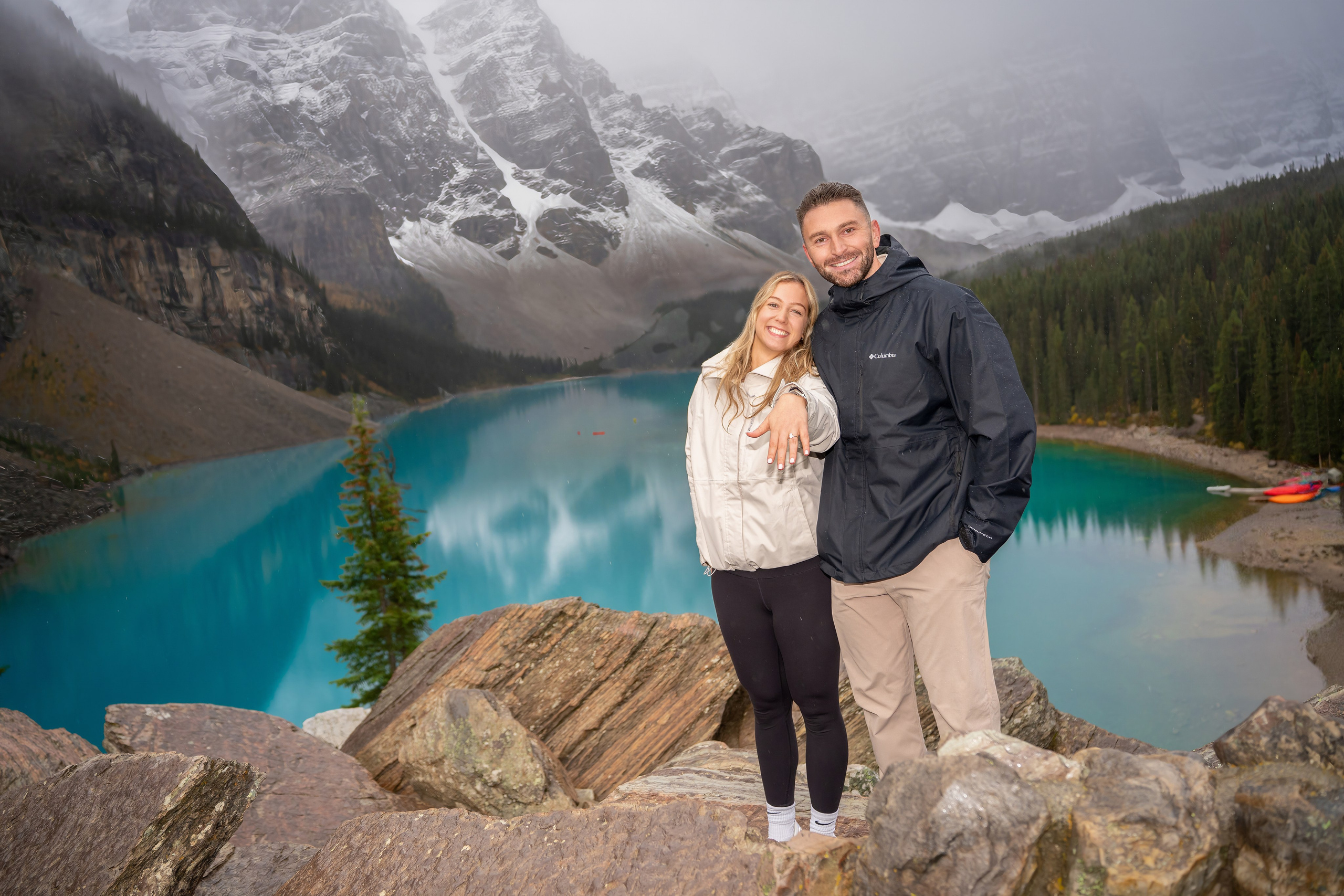 Dimitri & Valerie — Surprise Proposal / Moraine Lake — Banff. Engagement, Wedding & Family Photographer in Calgary | allo Photography