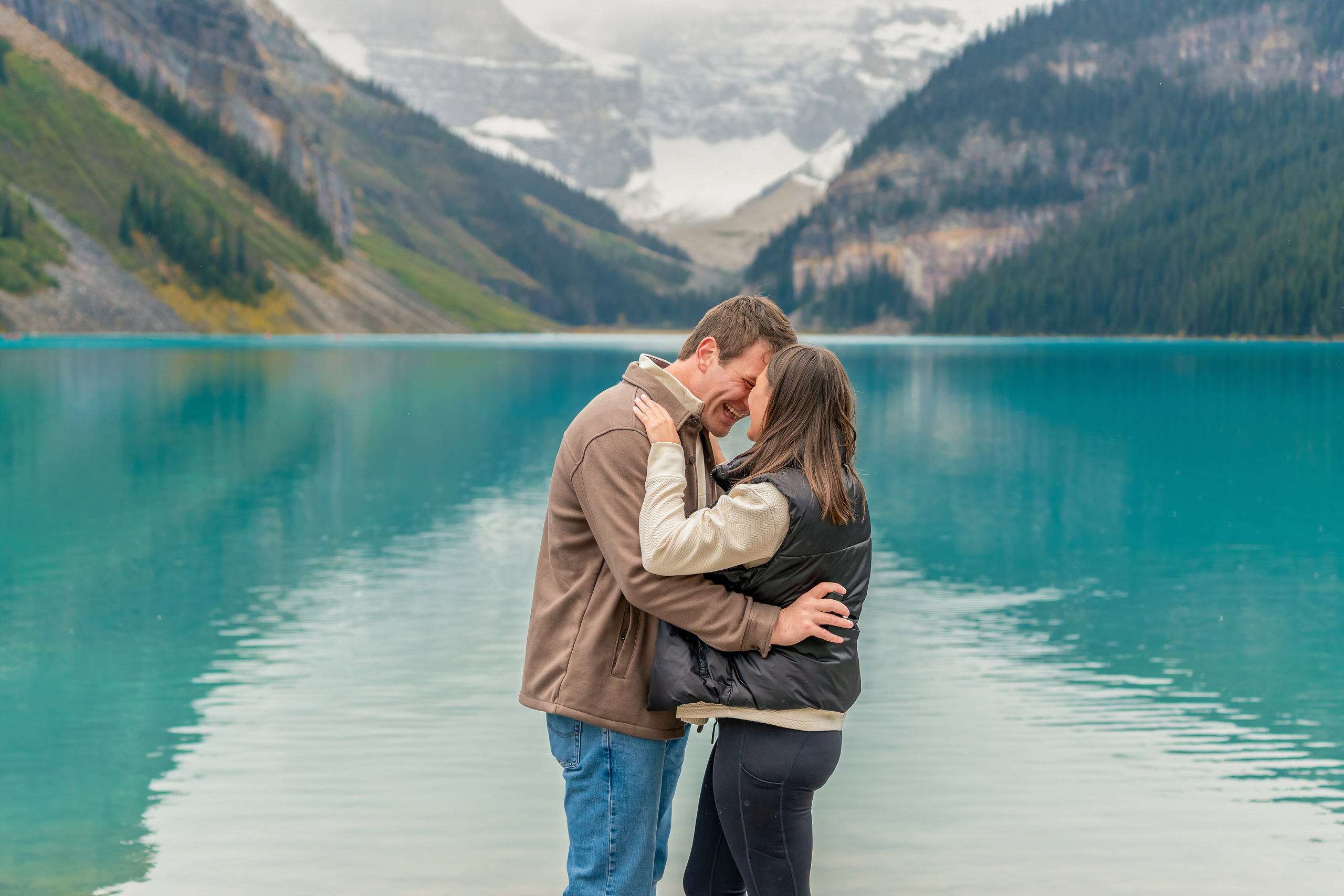 Evan & Alexis — Surprise Proposal — Lake Louise / Banff. Engagement, Wedding & Family Photographer in Calgary | allo Photography