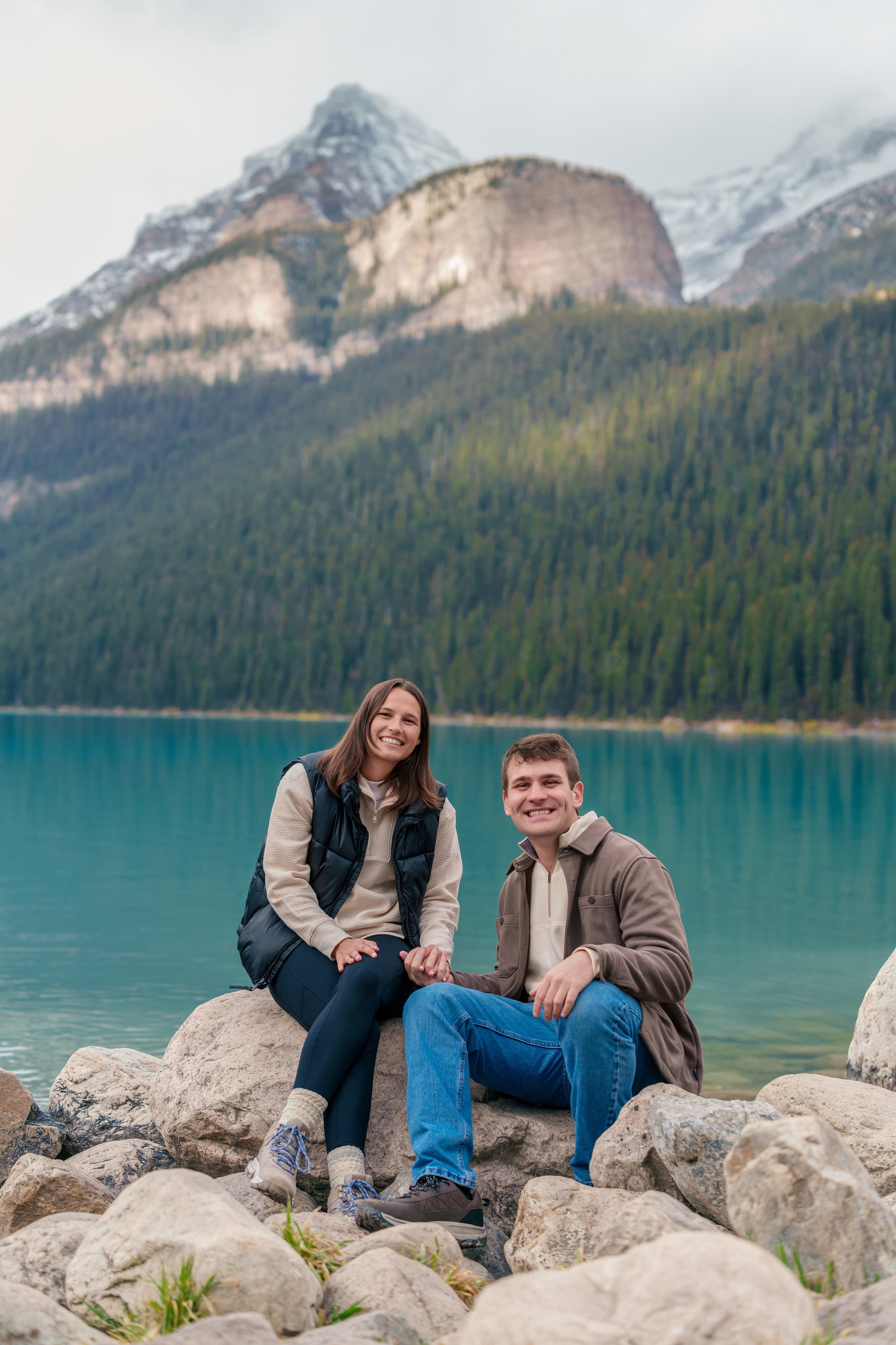 Evan & Alexis — Surprise Proposal — Lake Louise / Banff. Engagement, Wedding & Family Photographer in Calgary | allo Photography