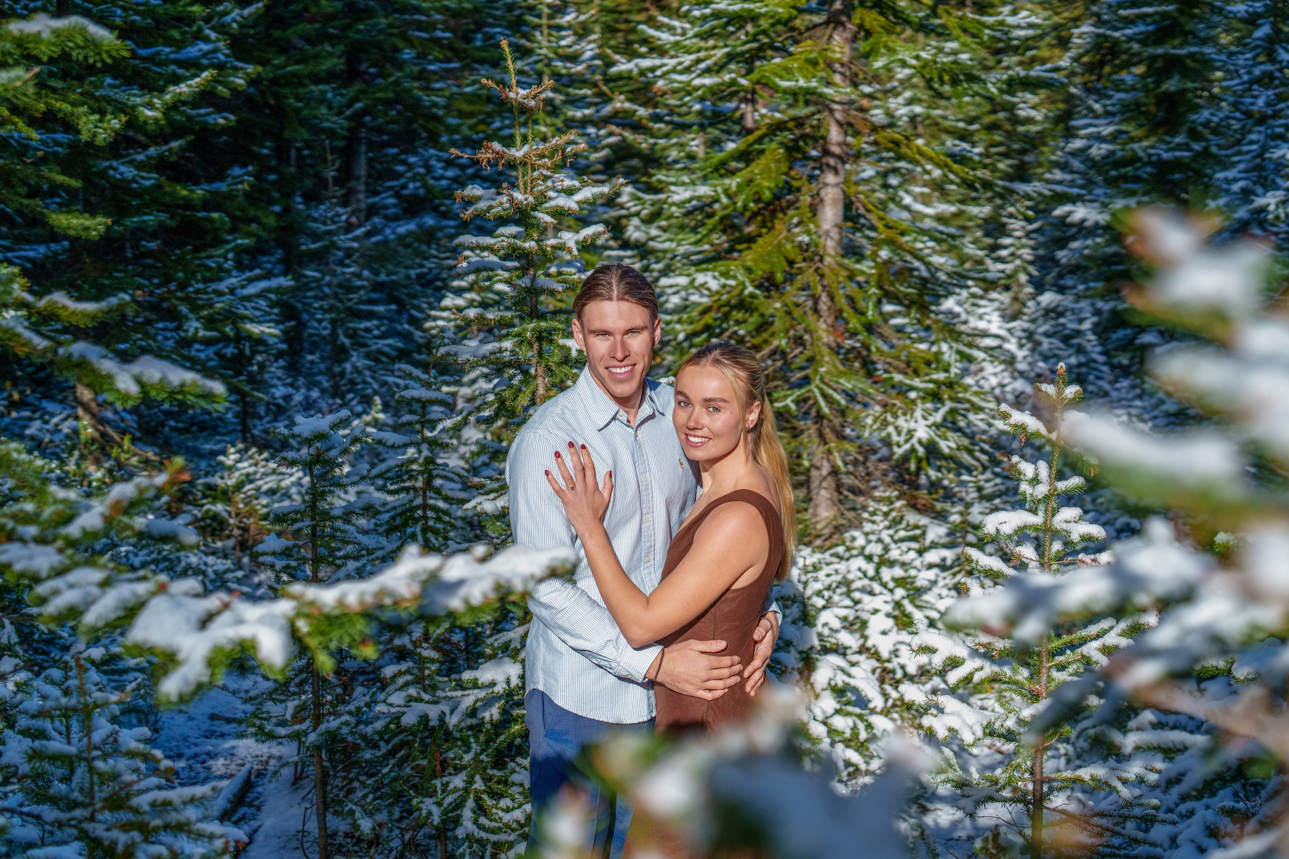 Lachlan & Imoga — Engagement — Peyto Lake / Banff. Engagement, Wedding & Family Photographer in Calgary | allo Photography
