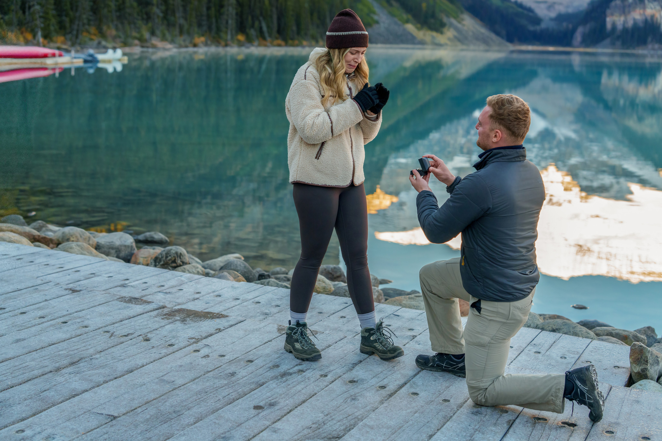 Harry & Steph — Surprise Proposal — Lake Louise / Banff. Engagement, Wedding & Family Photographer in Calgary | allo Photography