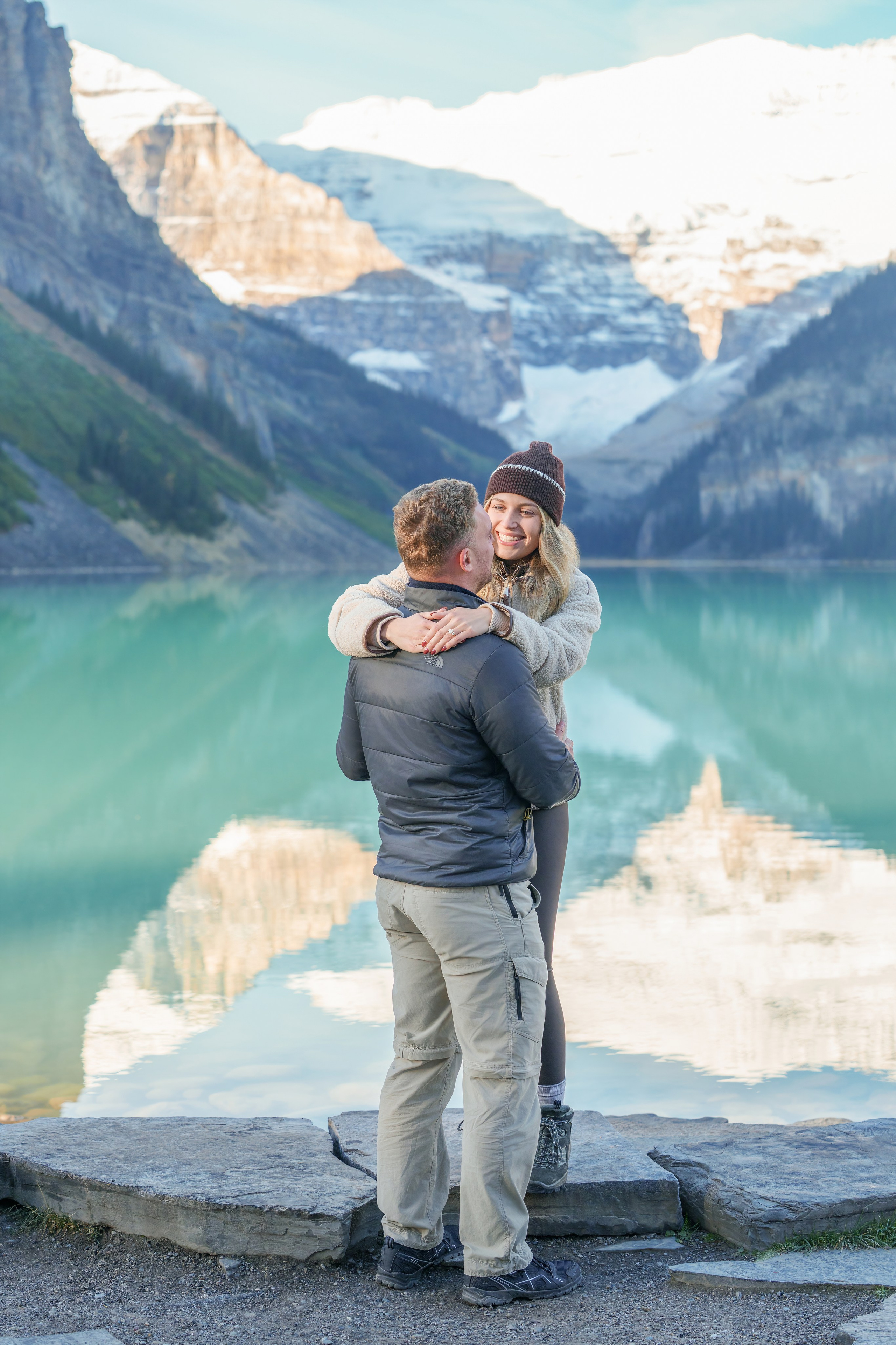 Harry & Steph — Surprise Proposal — Lake Louise / Banff. Engagement, Wedding & Family Photographer in Calgary | allo Photography