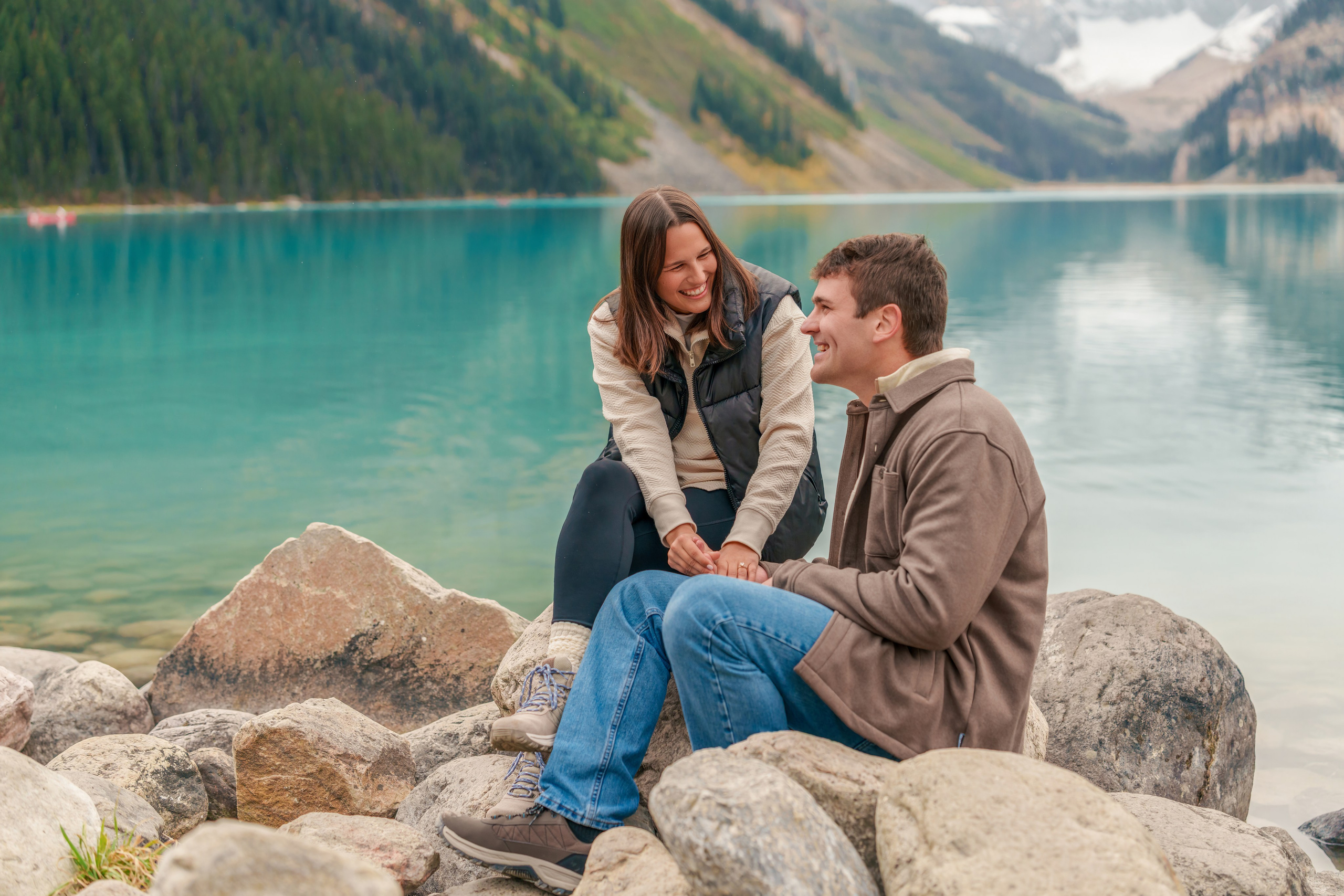 Evan & Alexis — Surprise Proposal — Lake Louise / Banff. Engagement, Wedding & Family Photographer in Calgary | allo Photography