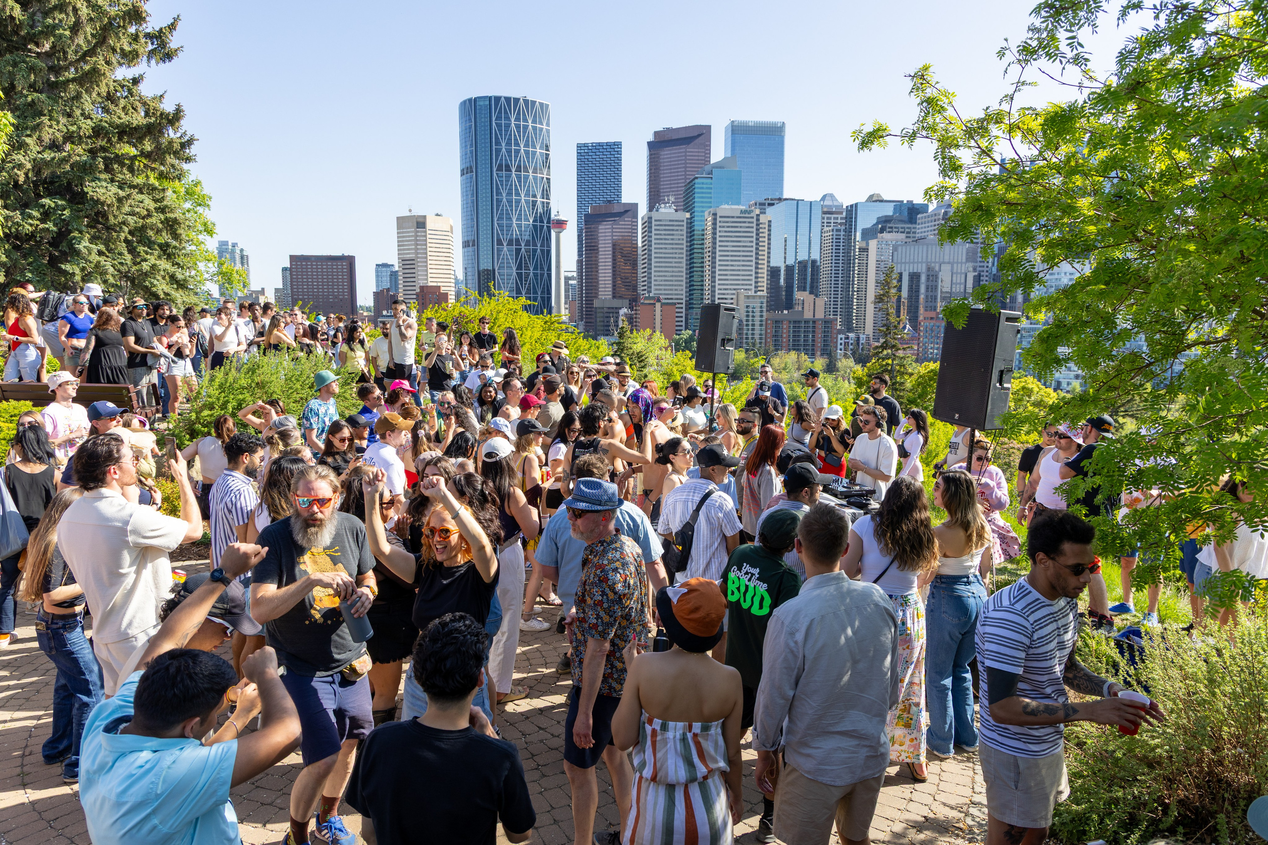 Beats in the Park — Dos Leches DJ Party at Rotary Park, Calgary. ProFly Media Inc. — Cinematic photo and video production for brands, businesses, and spaces in Calgary