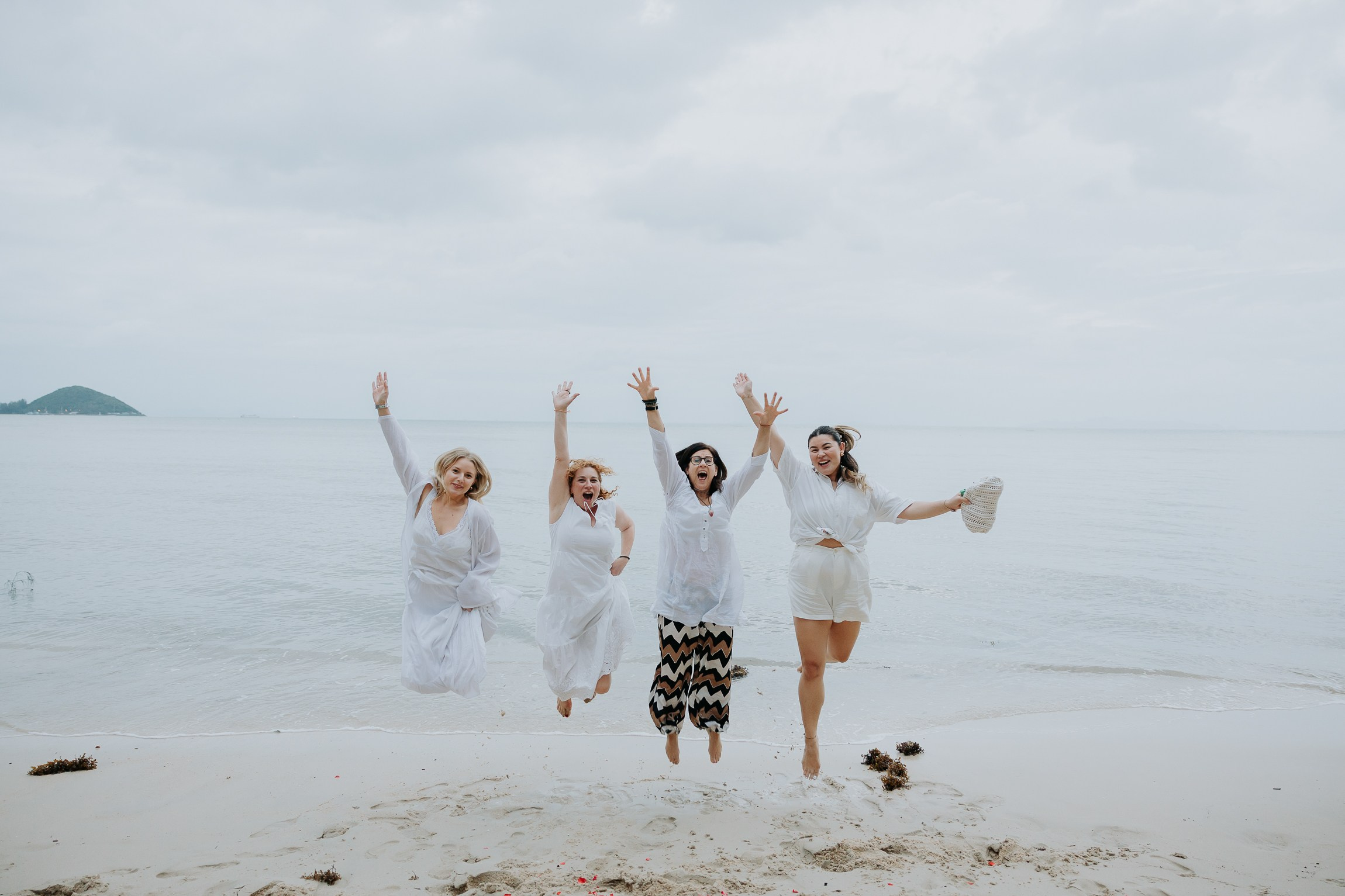 Buddhist Wedding Ceremony on the beach in Koh Samui | Traditional Thai Blessing