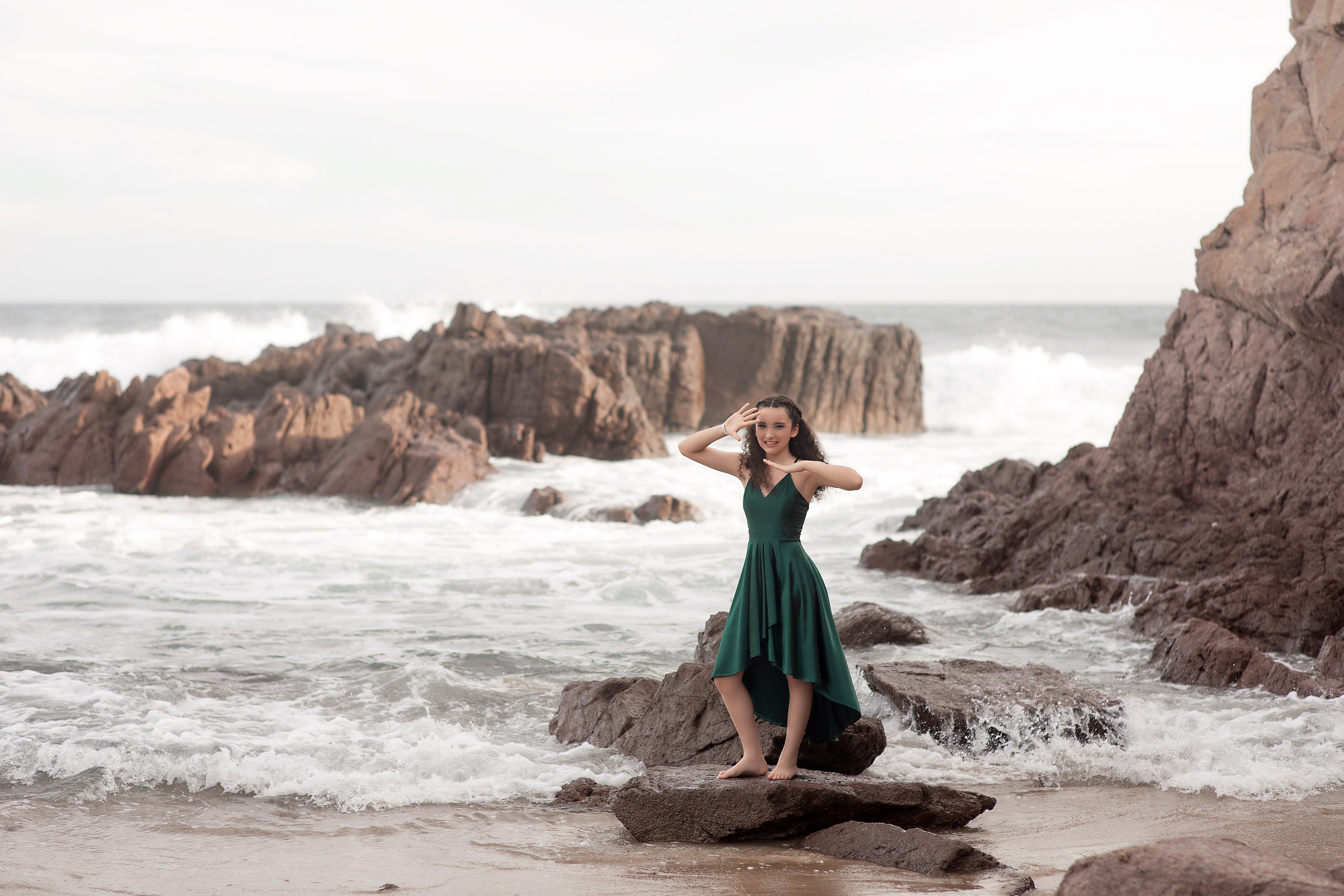 Tenager photoshoot on the beach Brujas at Mazatlan