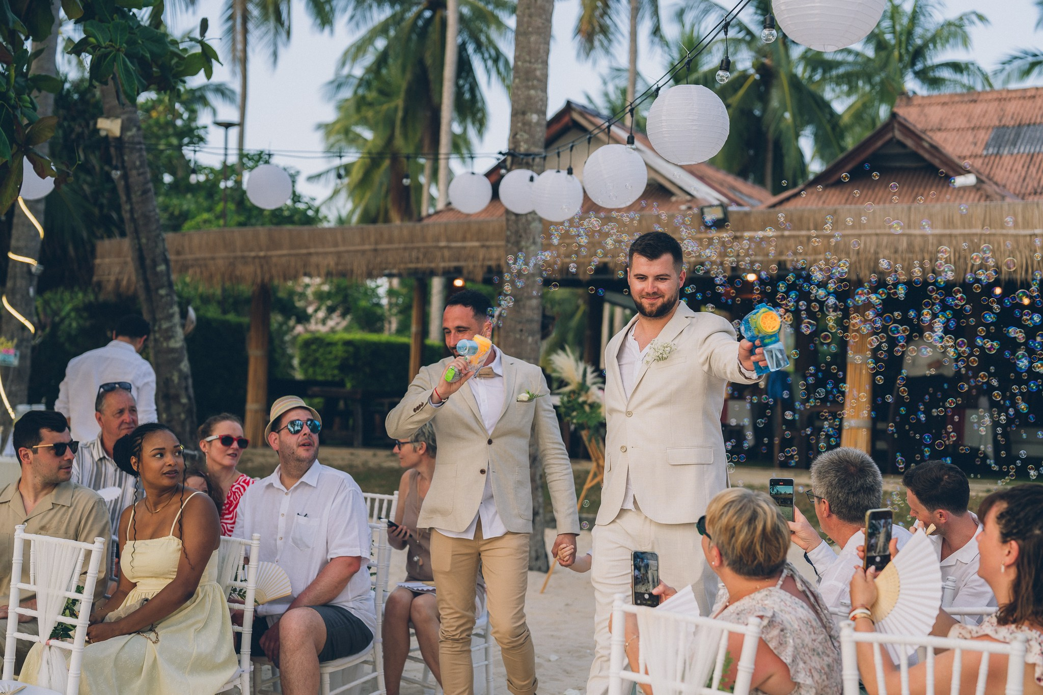 Luxury Beach Wedding Reception