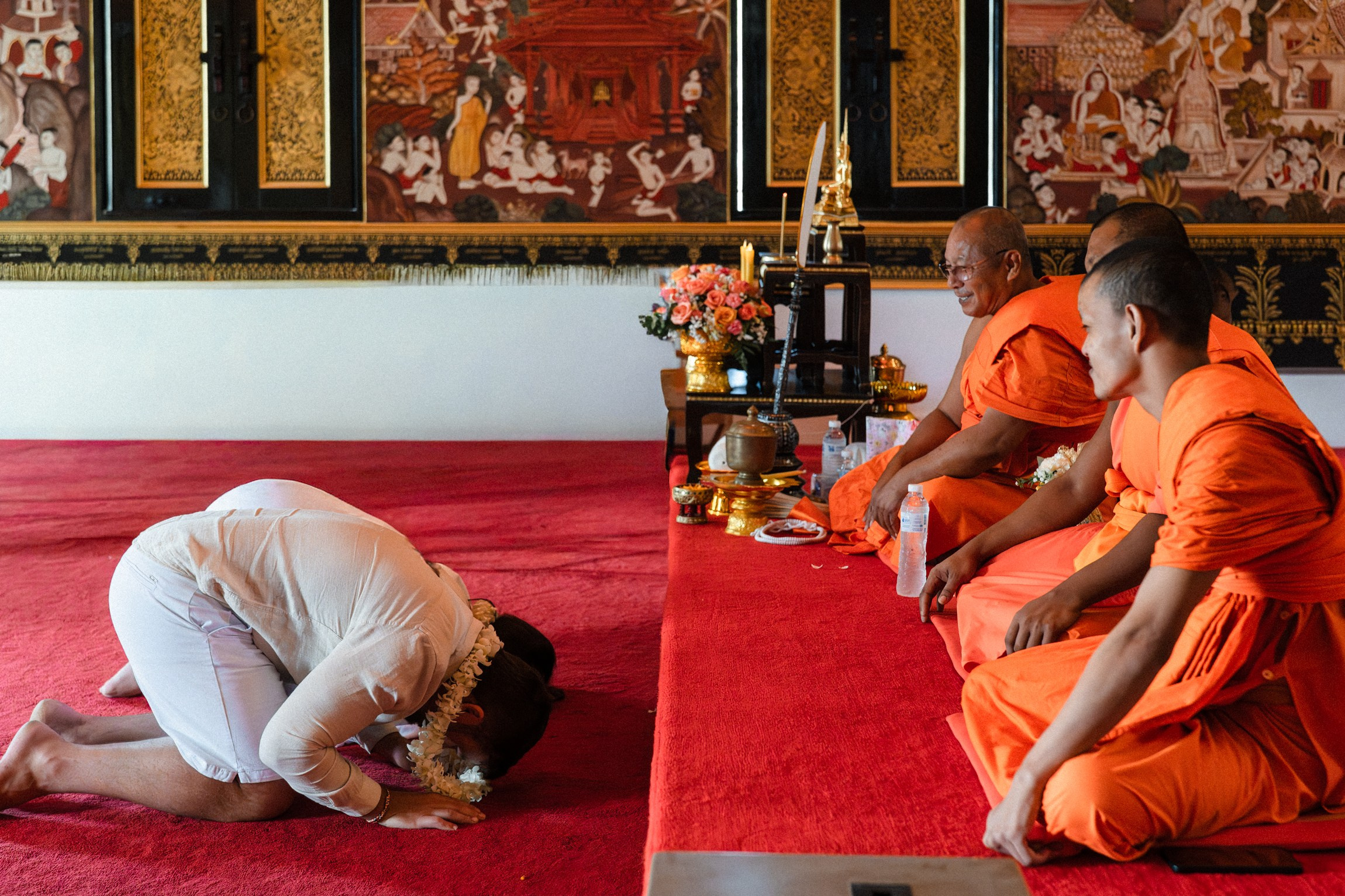 Authentic Buddhist Wedding Blessing Ceremony in Koh Samui, Thailand