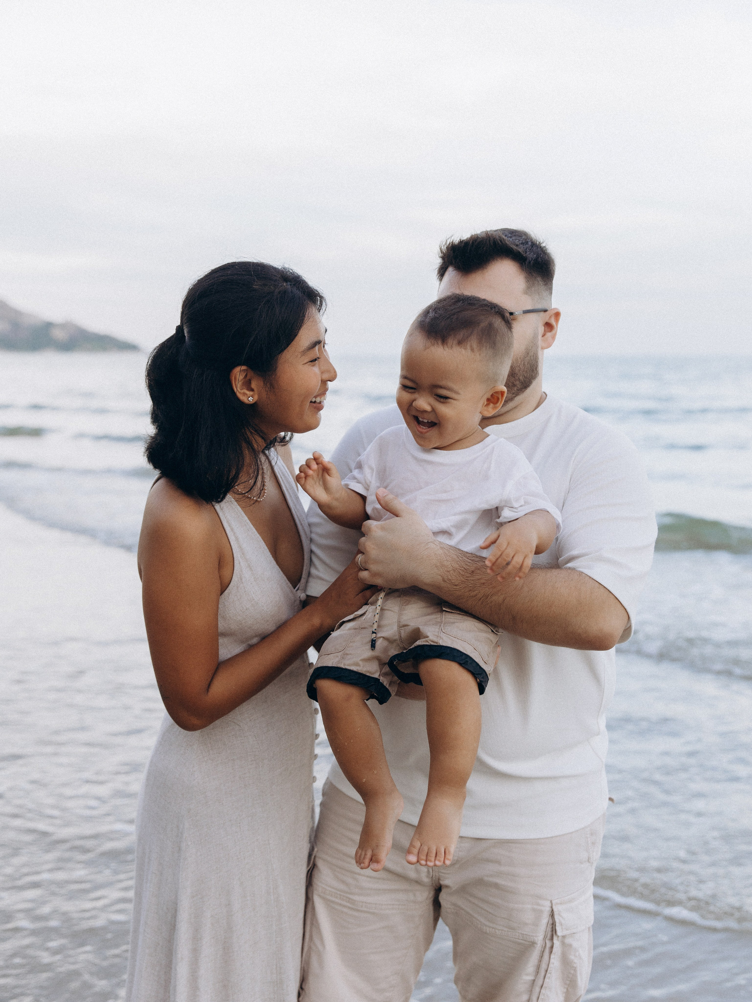 At the beach. Family and wedding photographer in Bangkok, Thailand