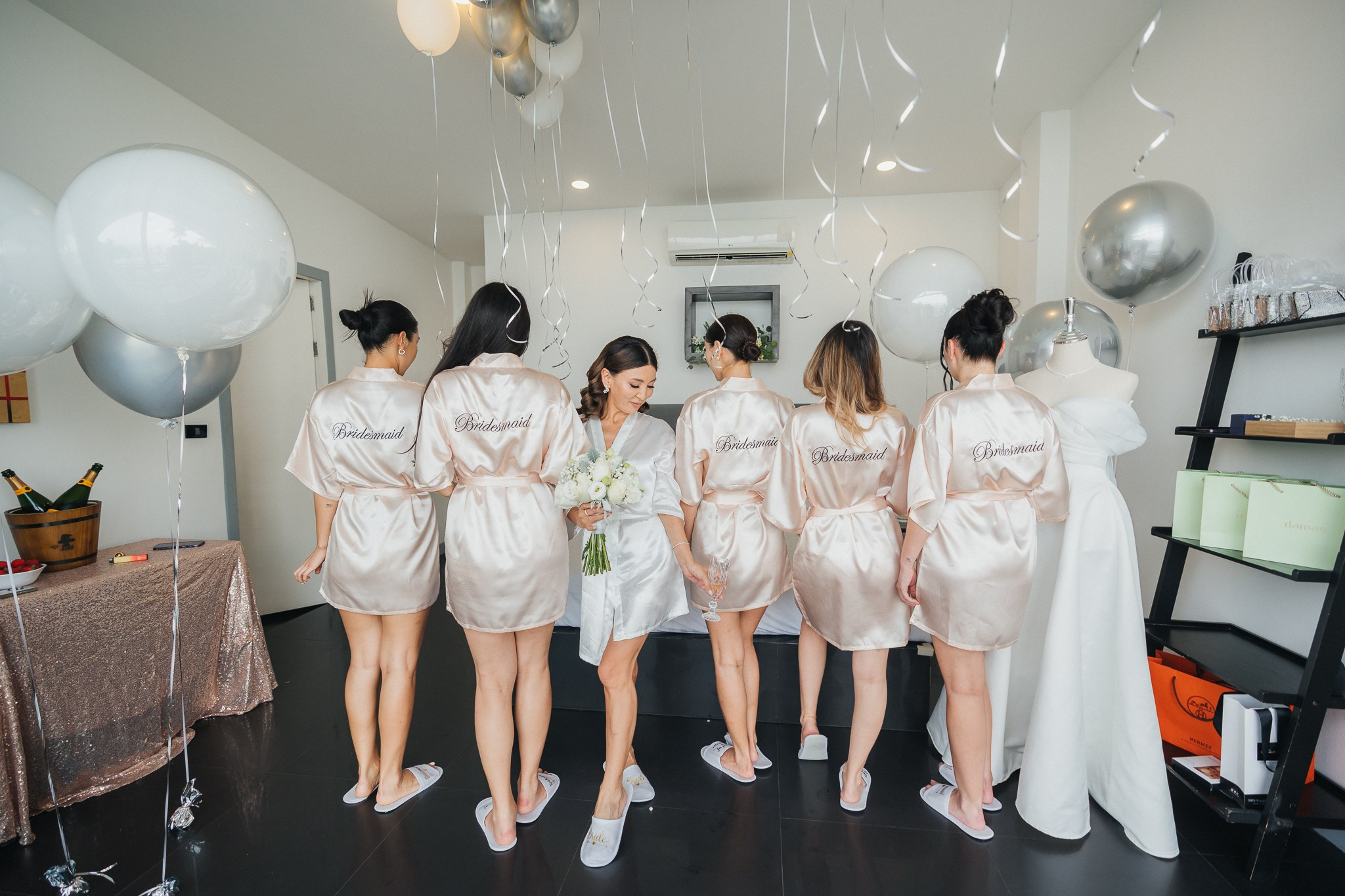 Luxury tropical wedding decoration at a private villa in Koh Samui