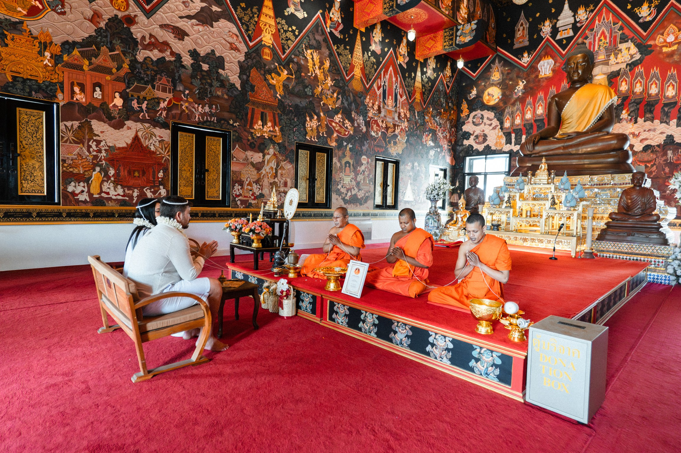 Sacred Buddhist Wedding Ceremony on Koh Samui, Thailand