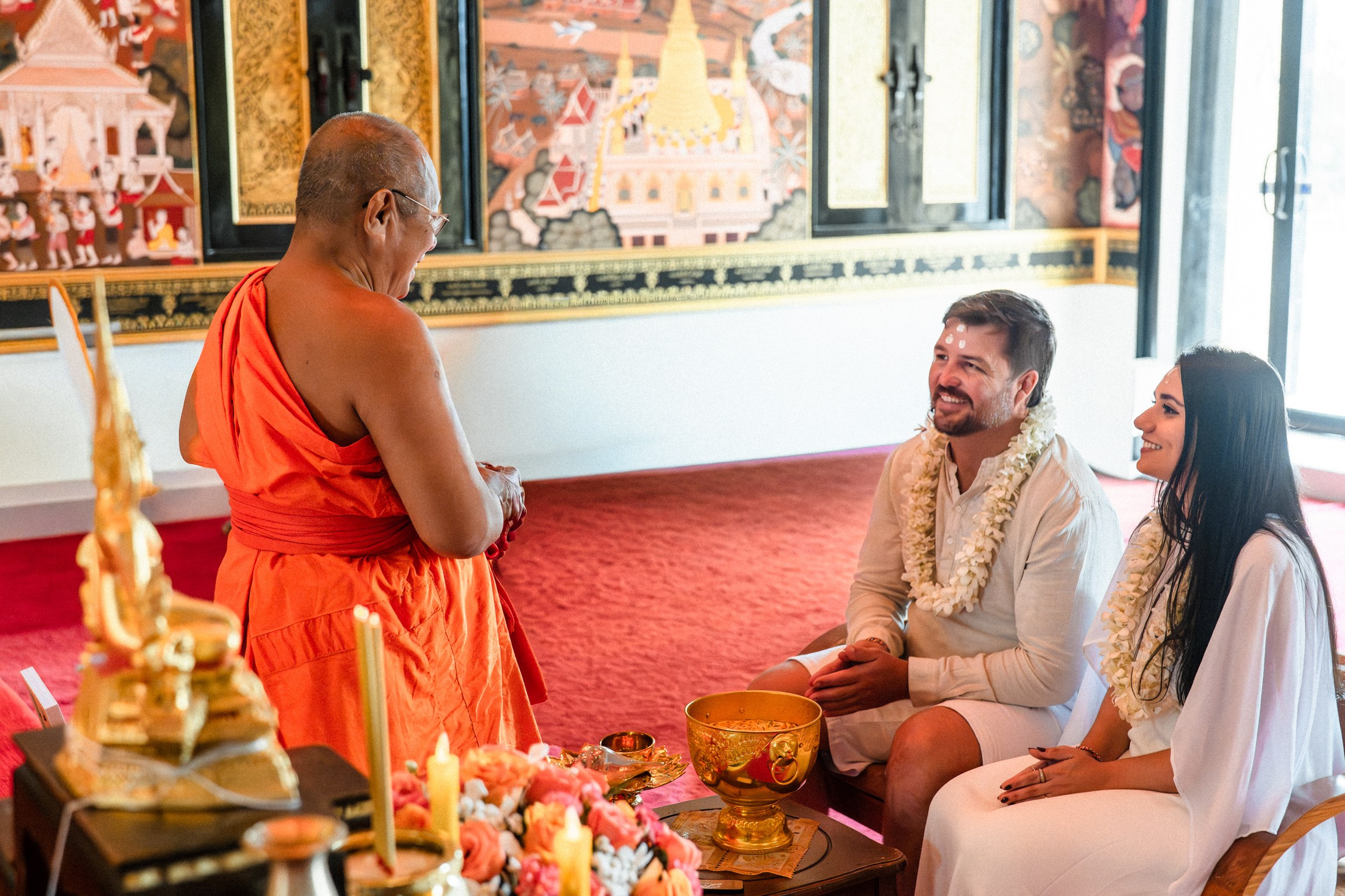 Buddhist Wedding Ceremony in Koh Samui | Traditional Thai Blessing