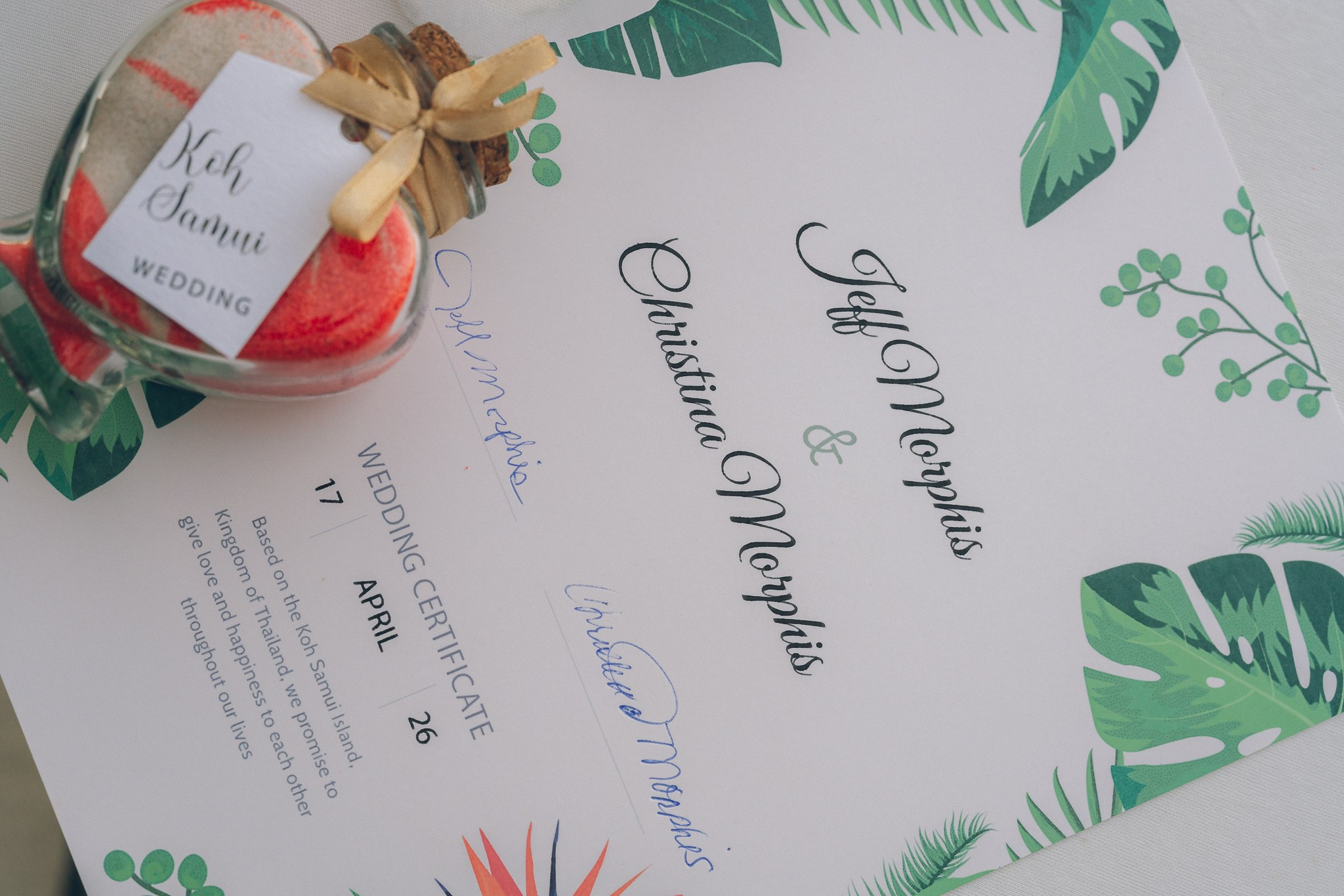 Beautiful destination wedding at an exclusive villa in Koh Samui, Thailand