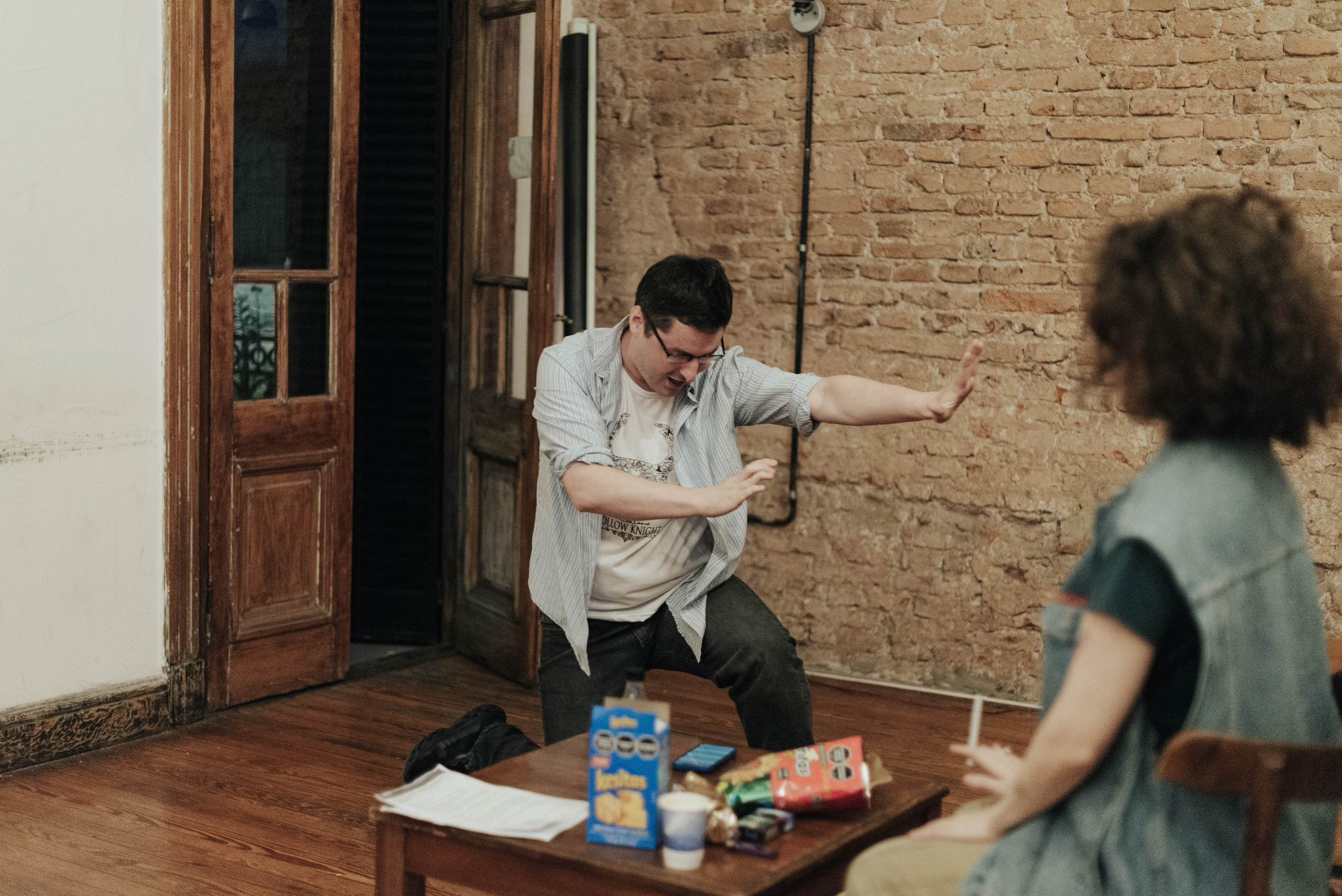Репетиция @ojoteatro. Photographer @elmirkami in the city of Buenos Aires