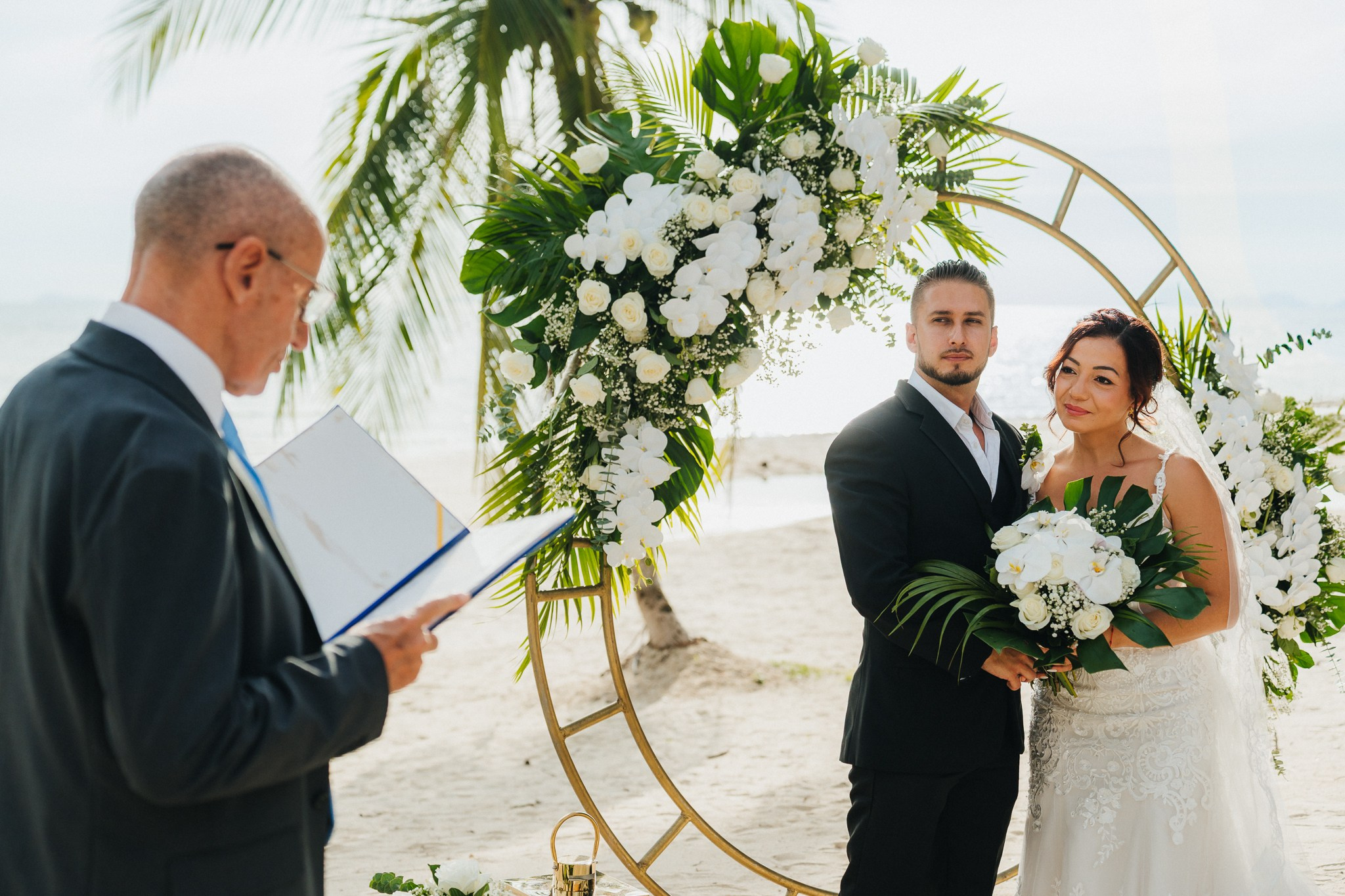 Escape Wedding with Kids on Koh Samui Beach, Thailand