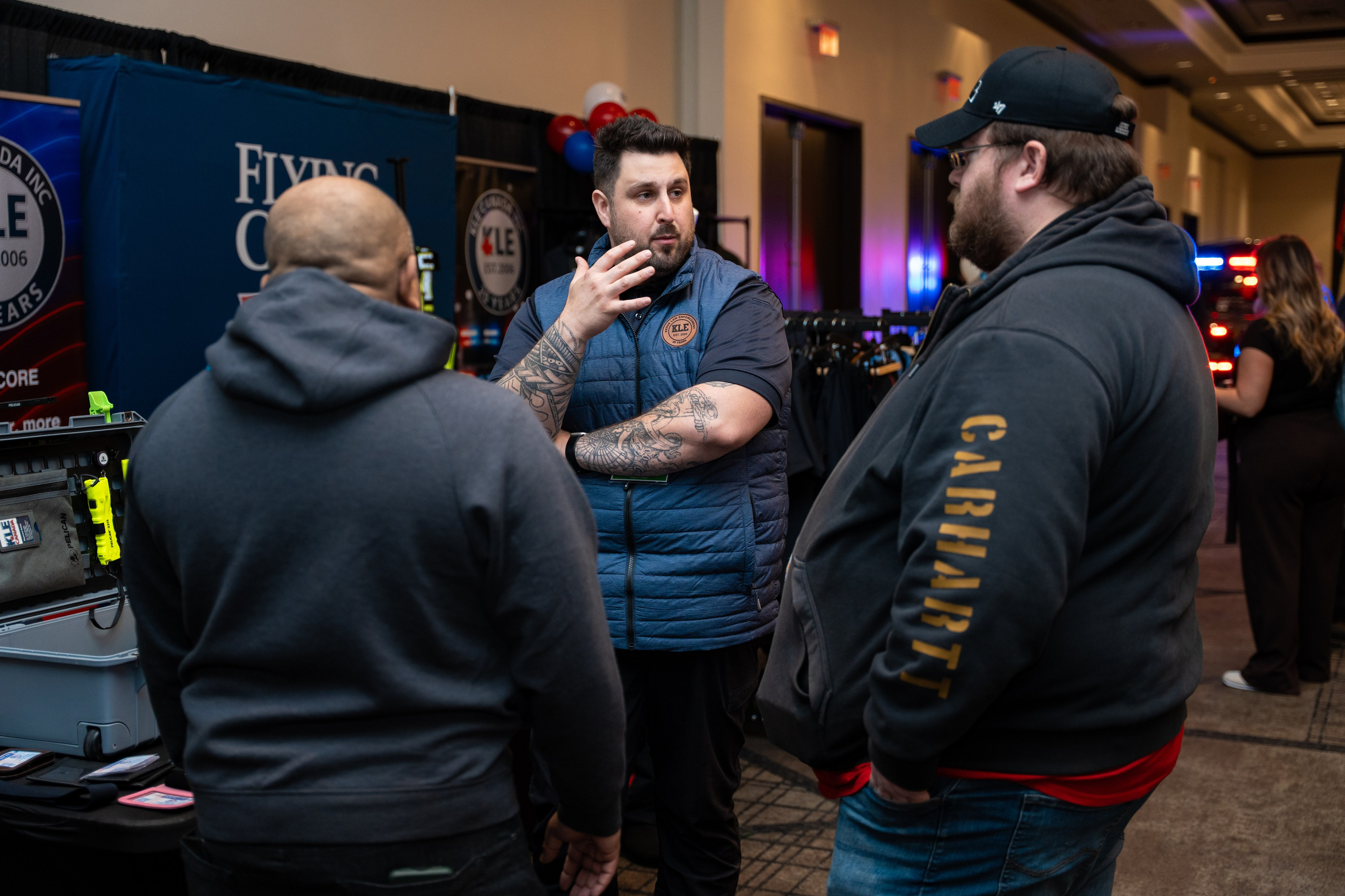 Group of attendees networking, Blueline Expo Toronto