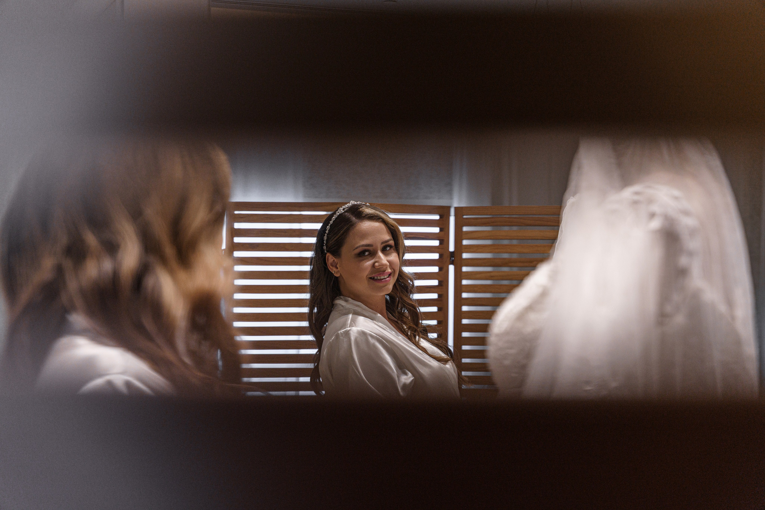 Elegant bridal preparation photo by Riviera Maya photographer