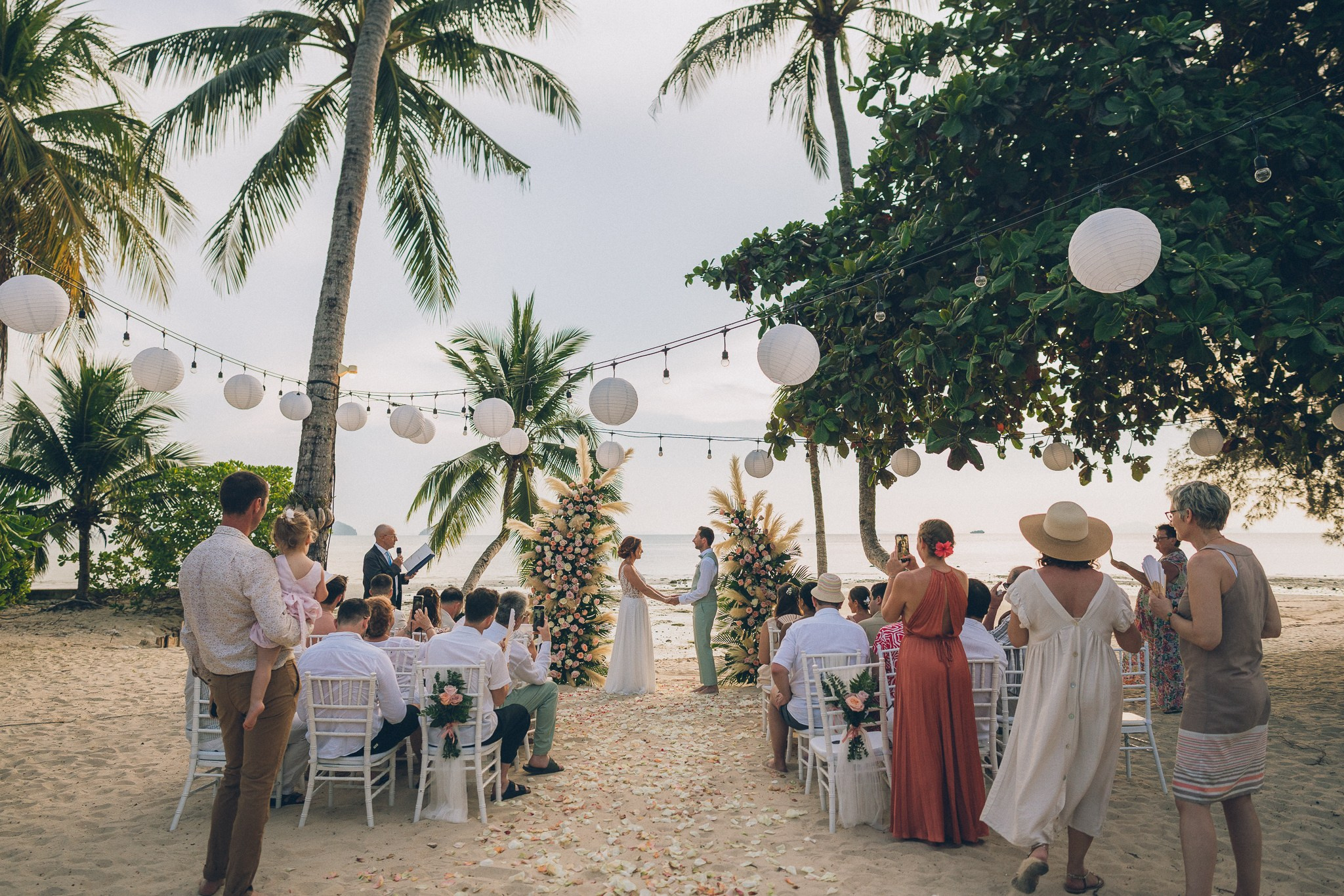 Luxury Beach Wedding Reception