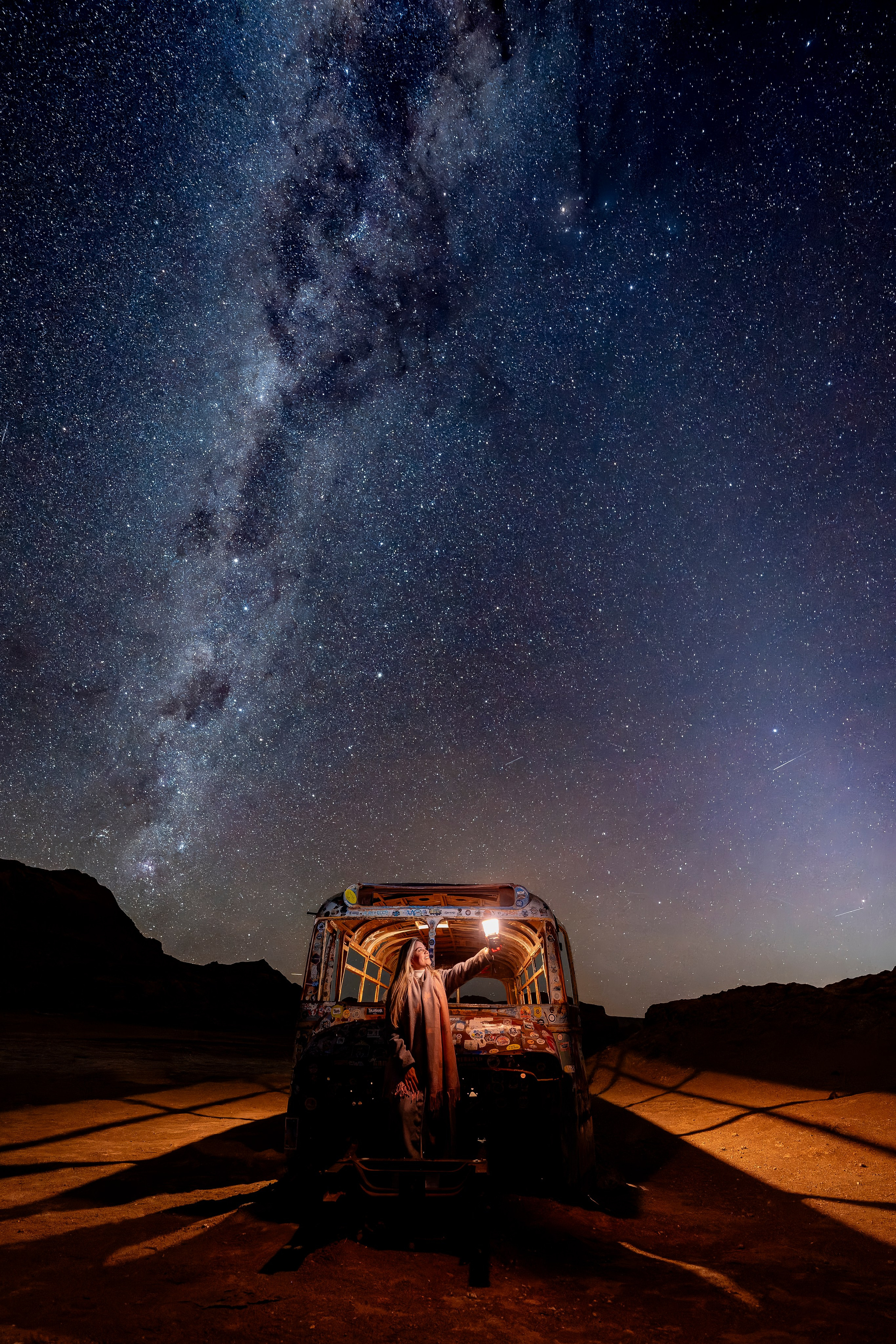 Vallecito Noturno — Pedido de casamento. Fotógrafo em San Pedro de Atacama