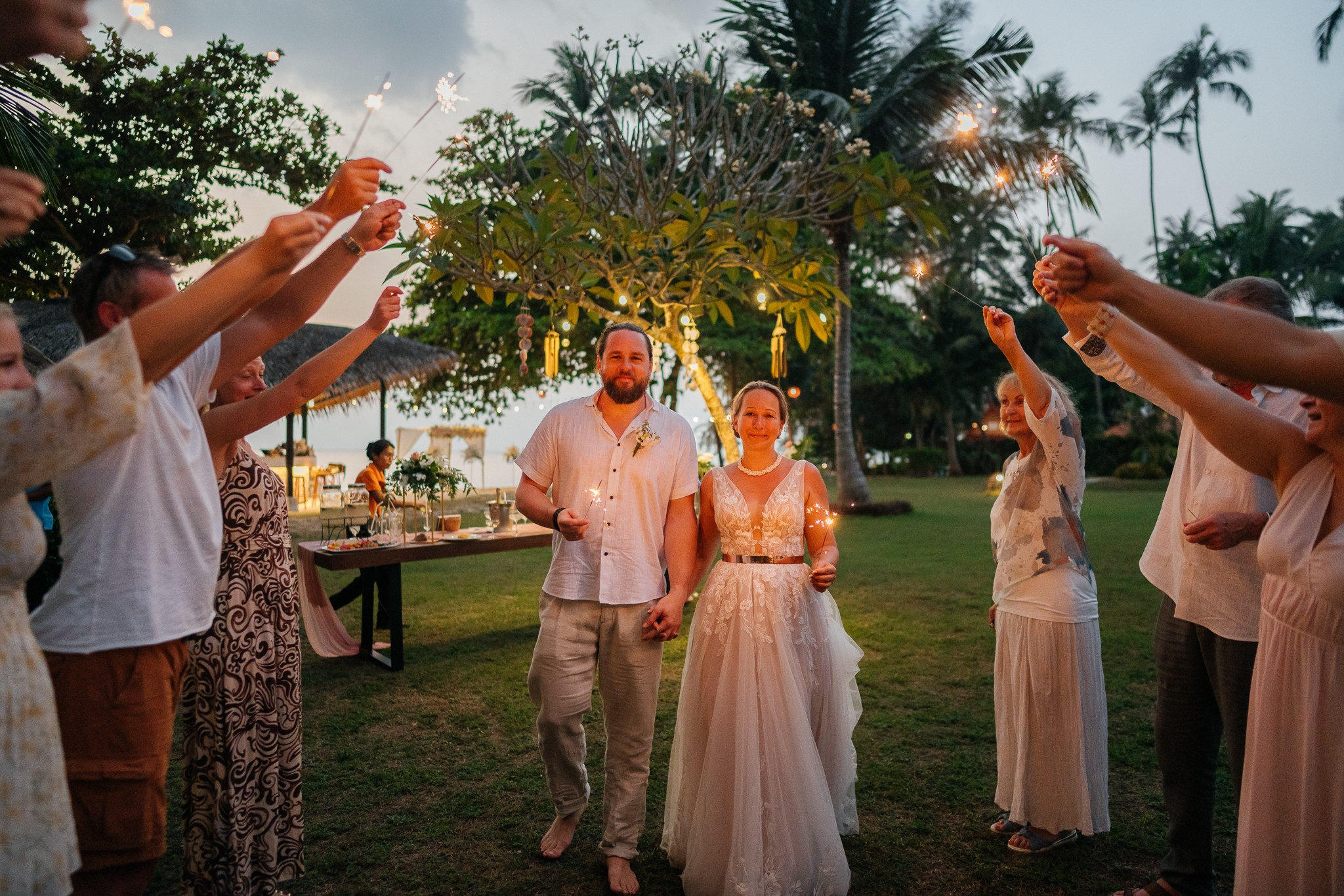 Wedding on the Beach in Koh Samui, Thailand with Friends and Family