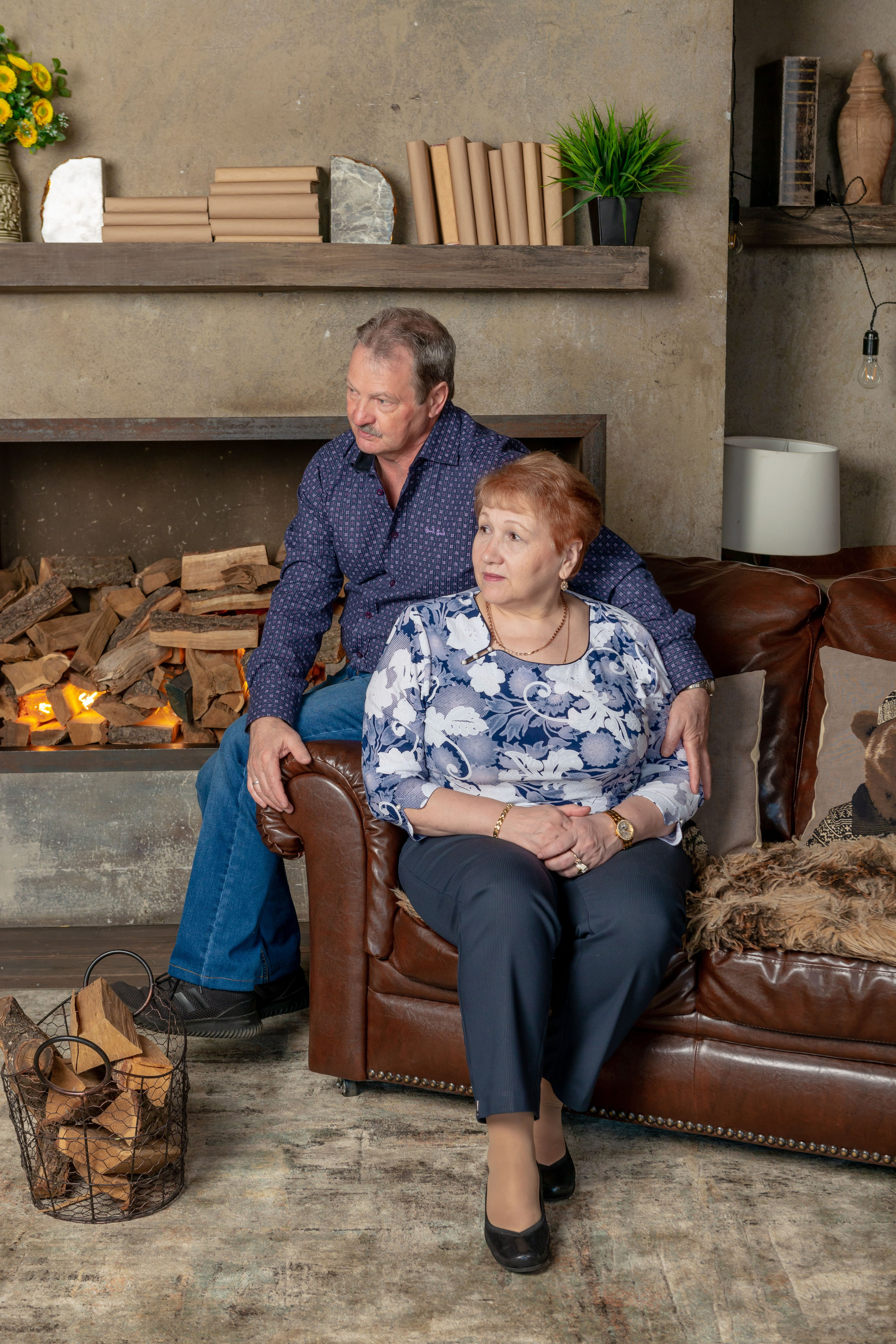 Photosession of a married couple in the studio. PHOTOGRAPHER QUINTANA ROO