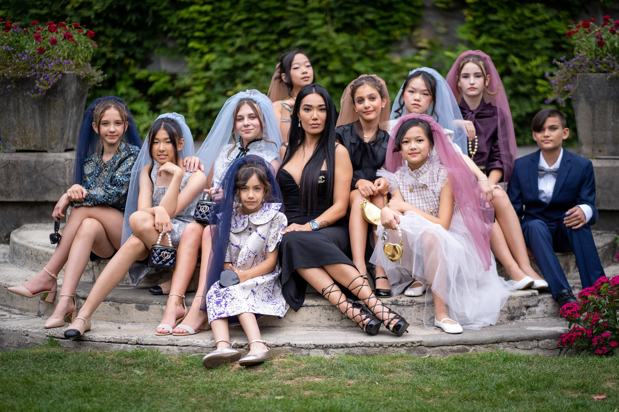 The blooms outdoor. Vancouver Kids Photographer
