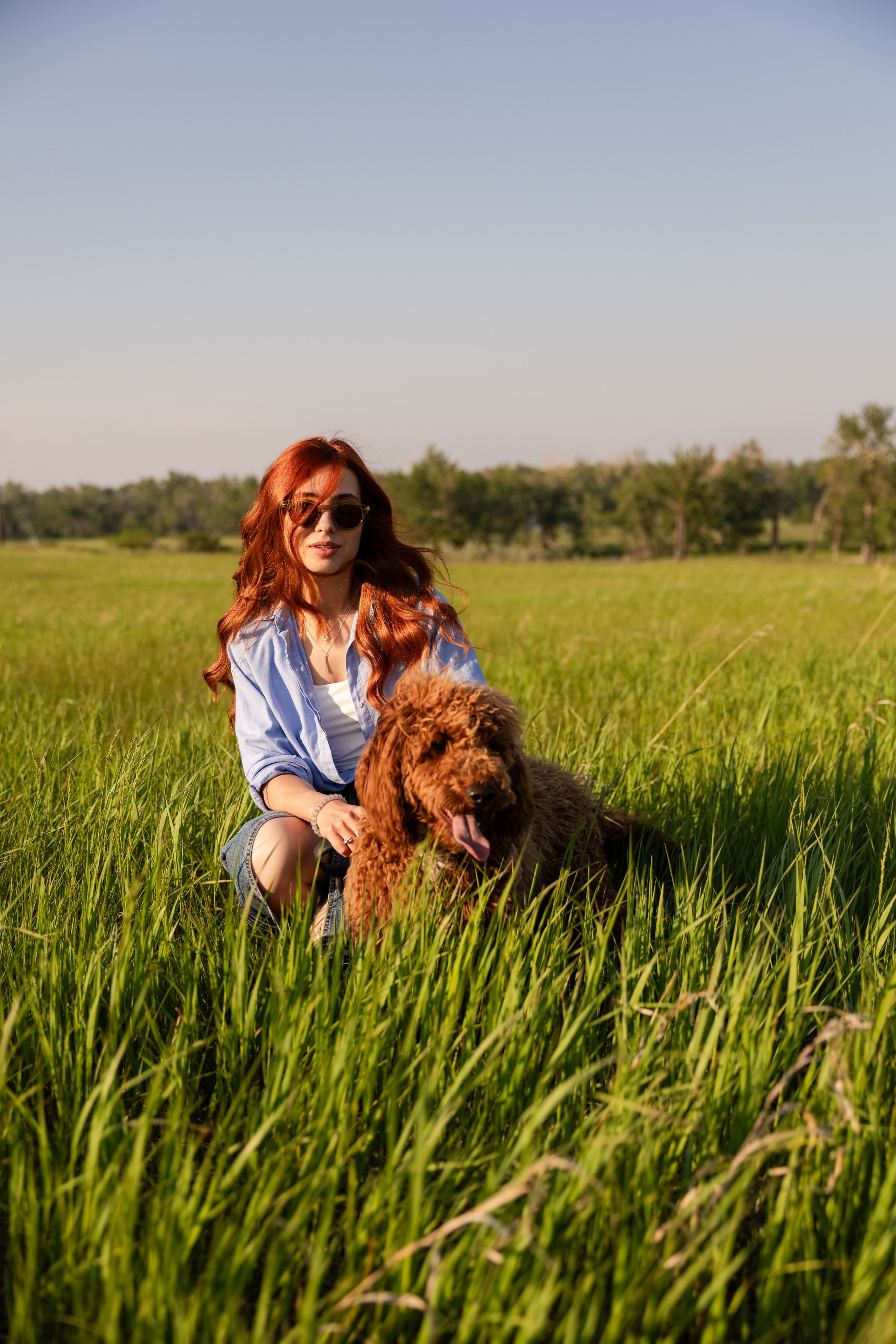 Anna Platon and Bobik. Photographer Stanislav Antonov
