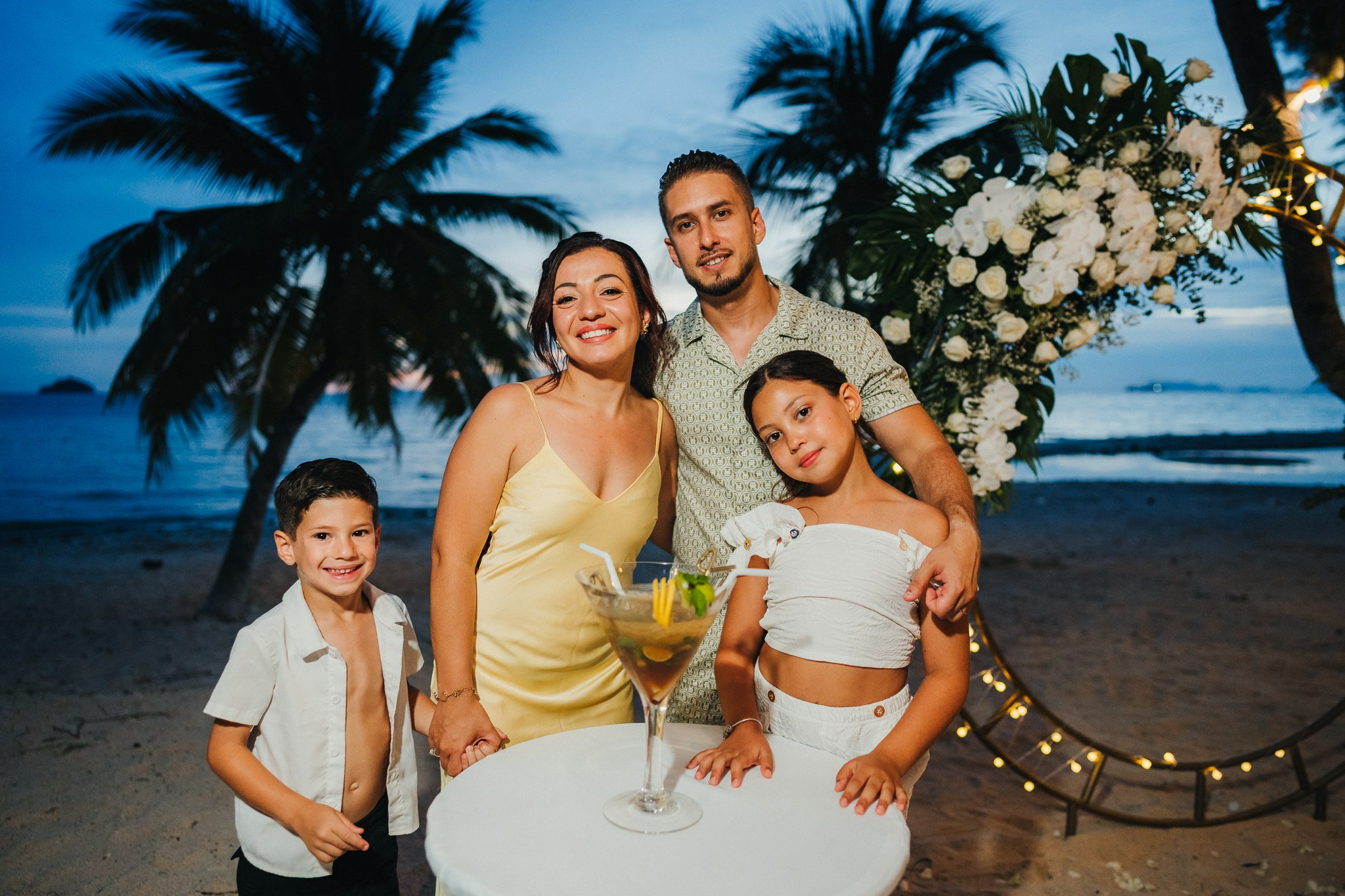 Just for 2 Beach Wedding with Kids in Koh Samui, Thailand