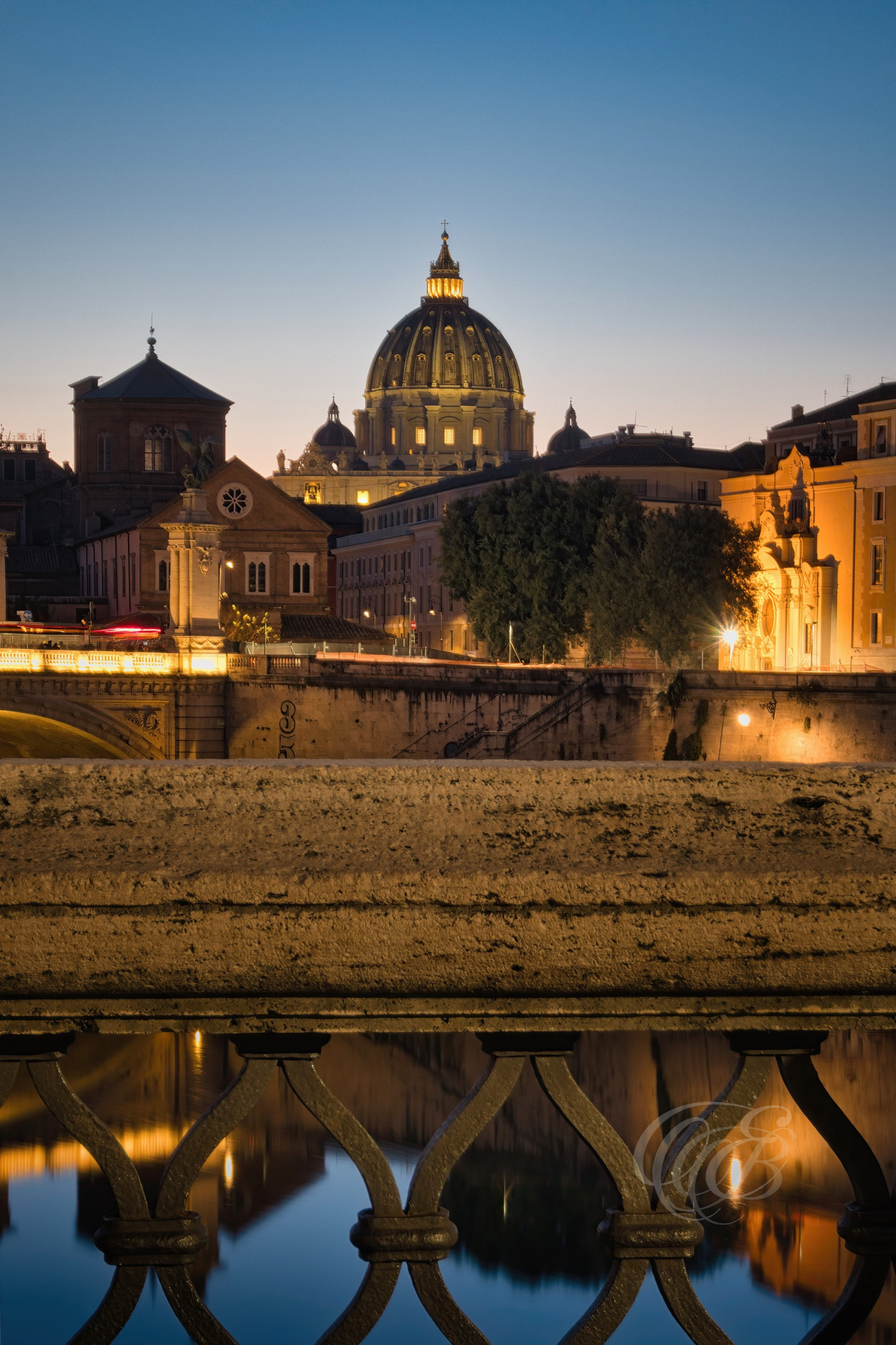 Rome Italy - Sunset view of St. Peter's Basilica - Eduardo Bartoli Fine Art Photography - Sunset view of St. Peter’s Basilica in Rome, Italy – fine art photography by Eduardo Bartoli.
