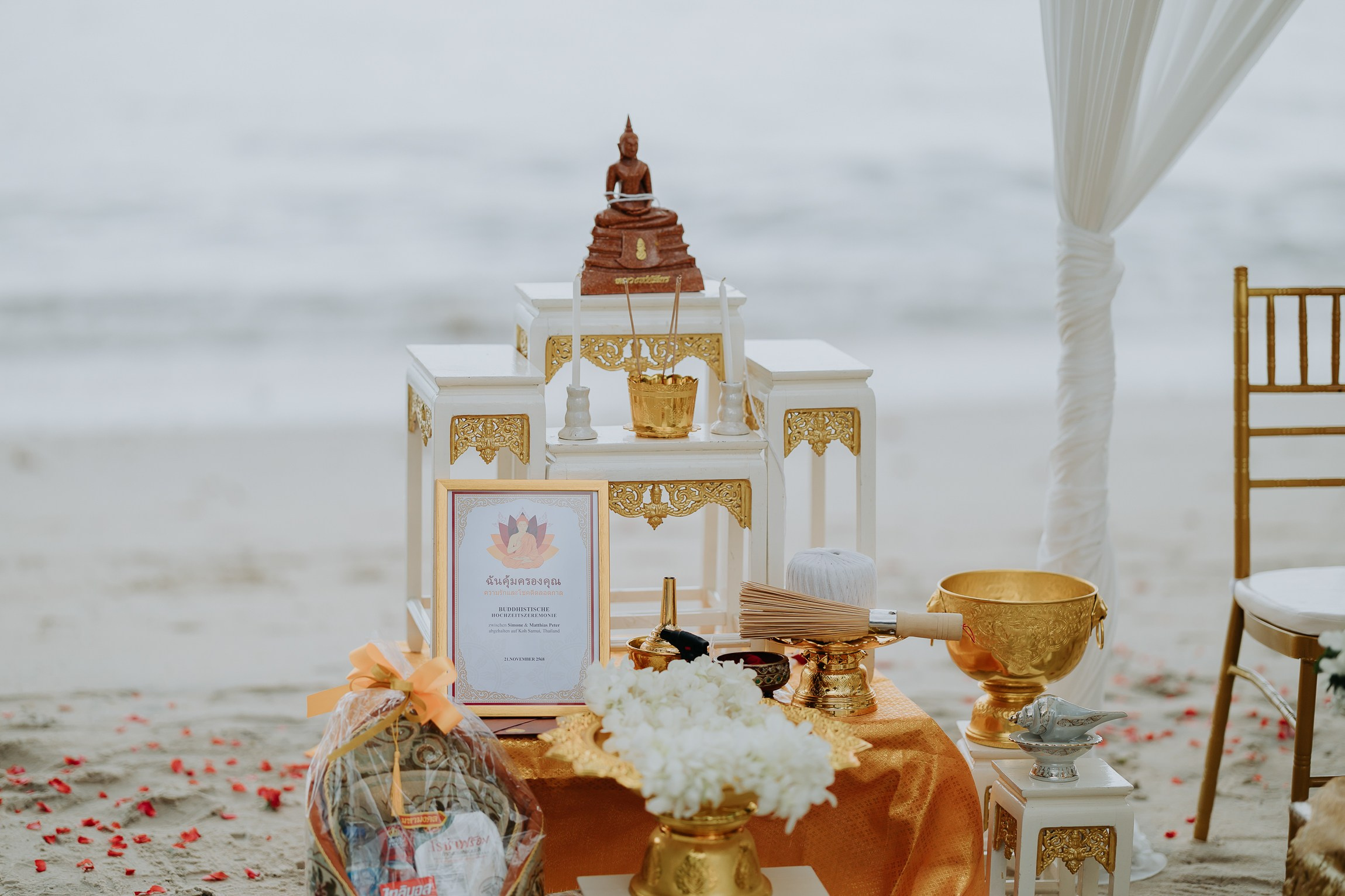 Buddhist Wedding Ceremony Koh Samui – Authentic Thai Wedding Blessing