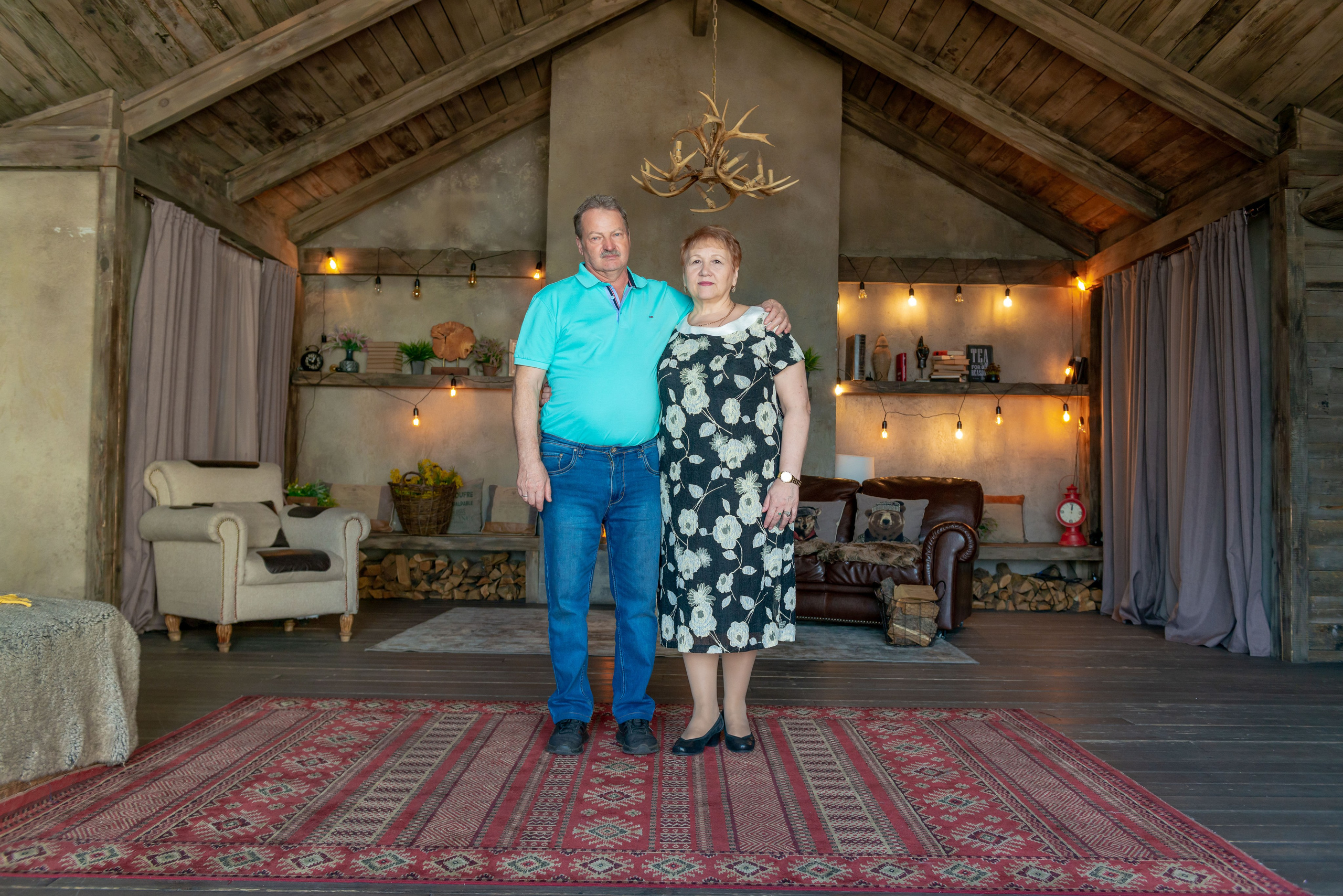 Photosession of a married couple in the studio. PHOTOGRAPHER QUINTANA ROO