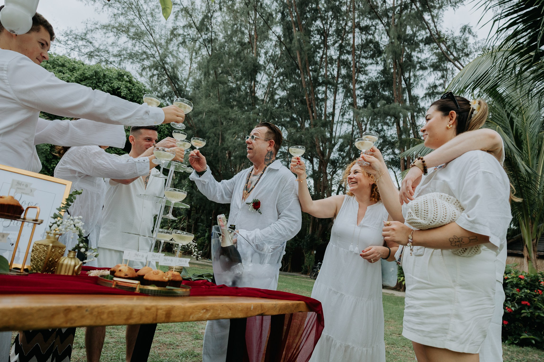 Buddhist Wedding Ceremony on the beach in Koh Samui | Traditional Thai Blessing