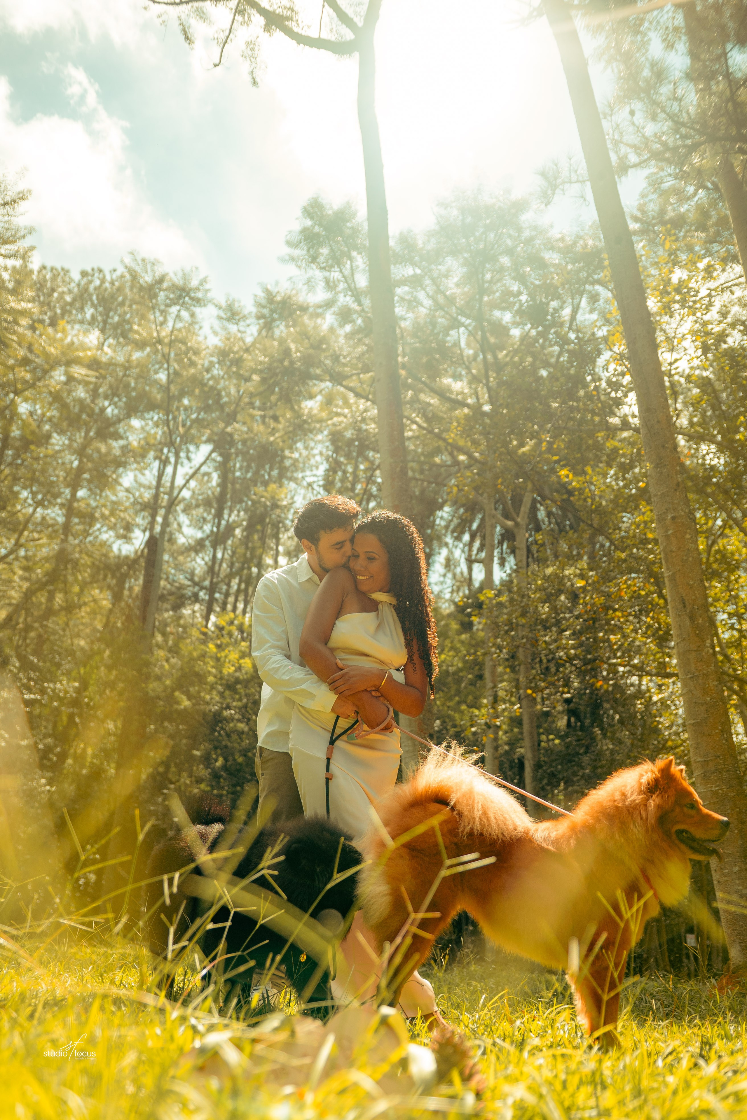 Pré-Wedding com pets. Studio Focus