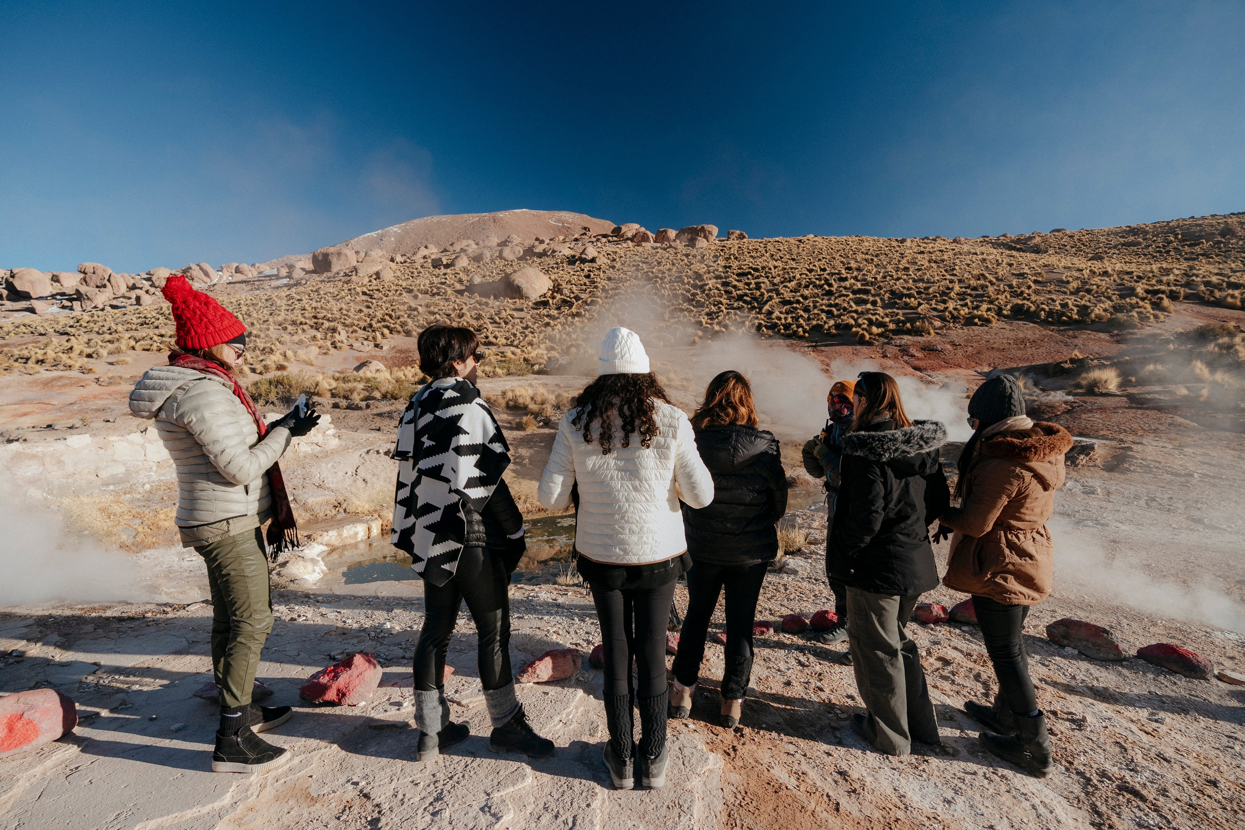 Cobertura de passeio — Geyser el Tatio. Fotógrafo em San Pedro de Atacama