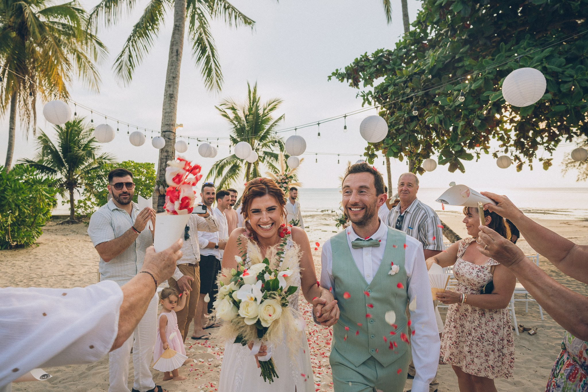 Luxury Beach Wedding Reception