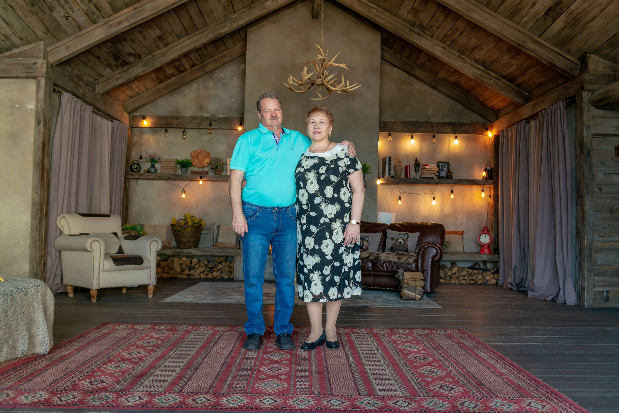 Photosession of a married couple in the studio. PHOTOGRAPHER QUINTANA ROO