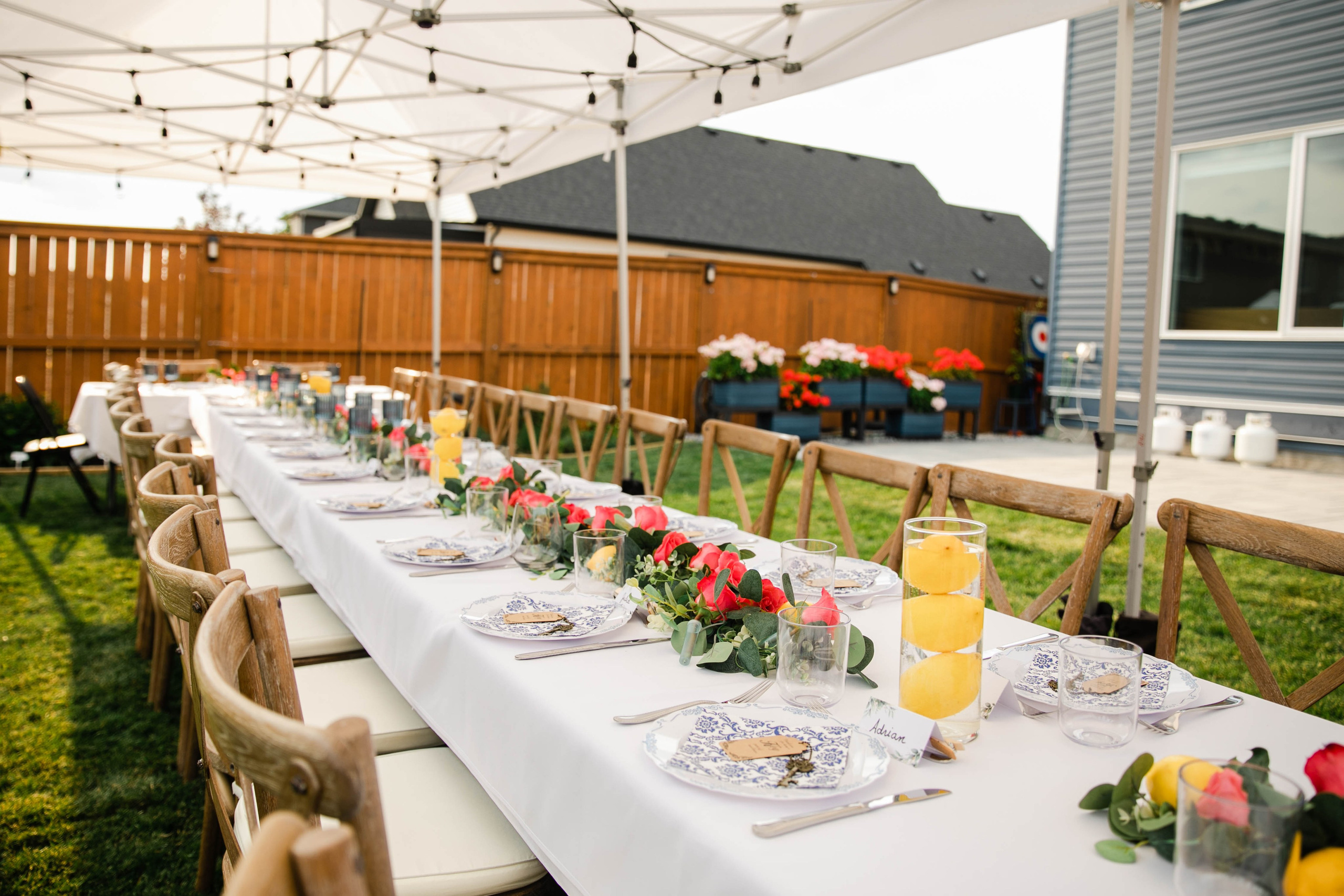 Pamela Backyard Wedding. Ching Li Photography