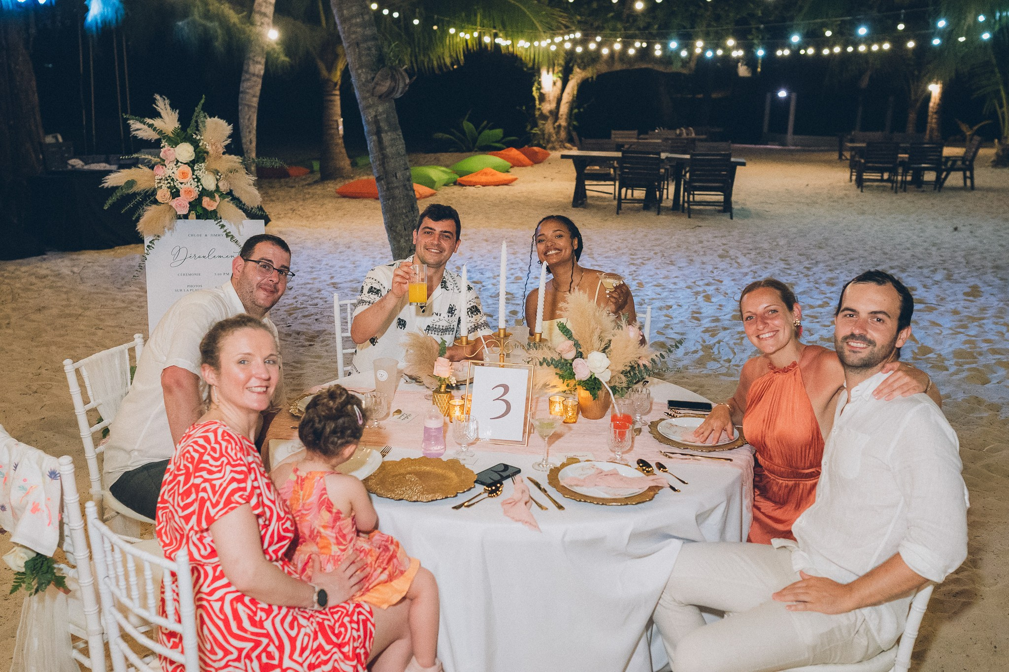 Luxury Beach Wedding Reception