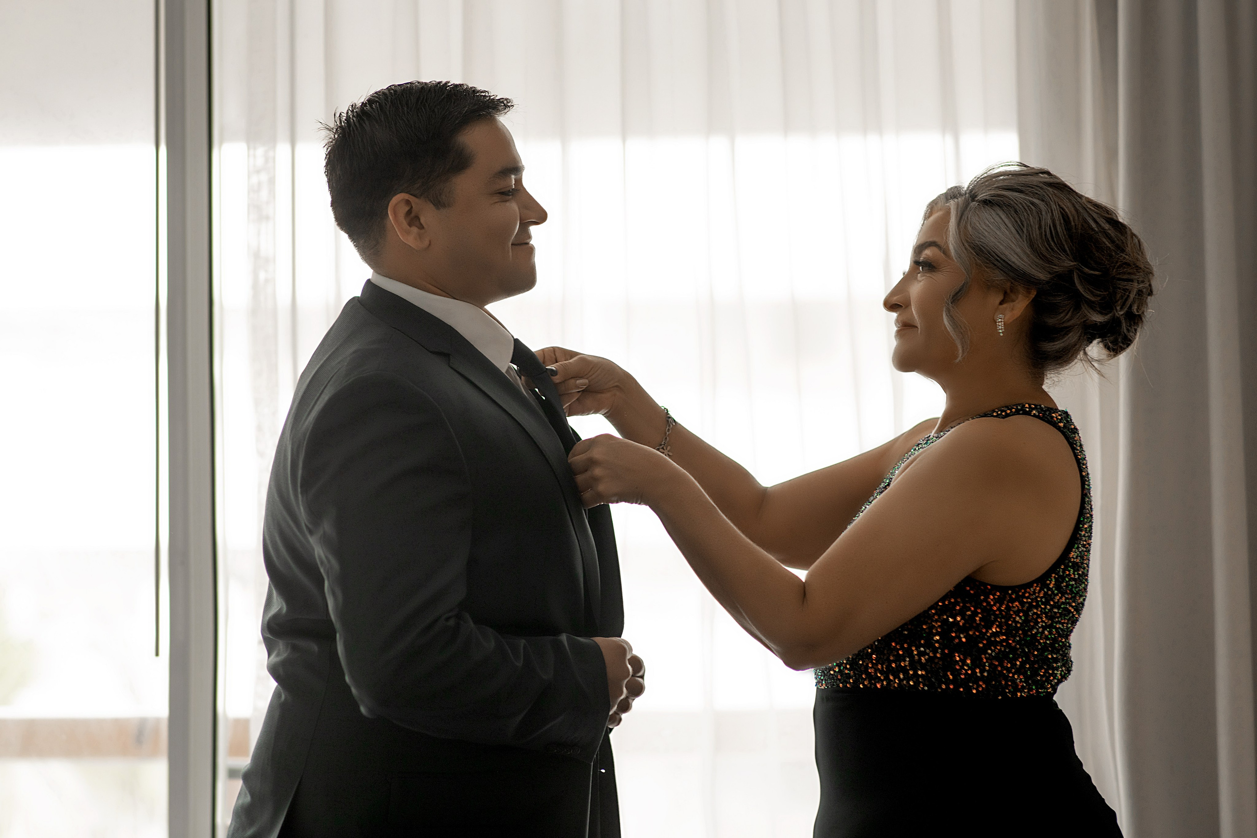 Fotos con Mama de  novio