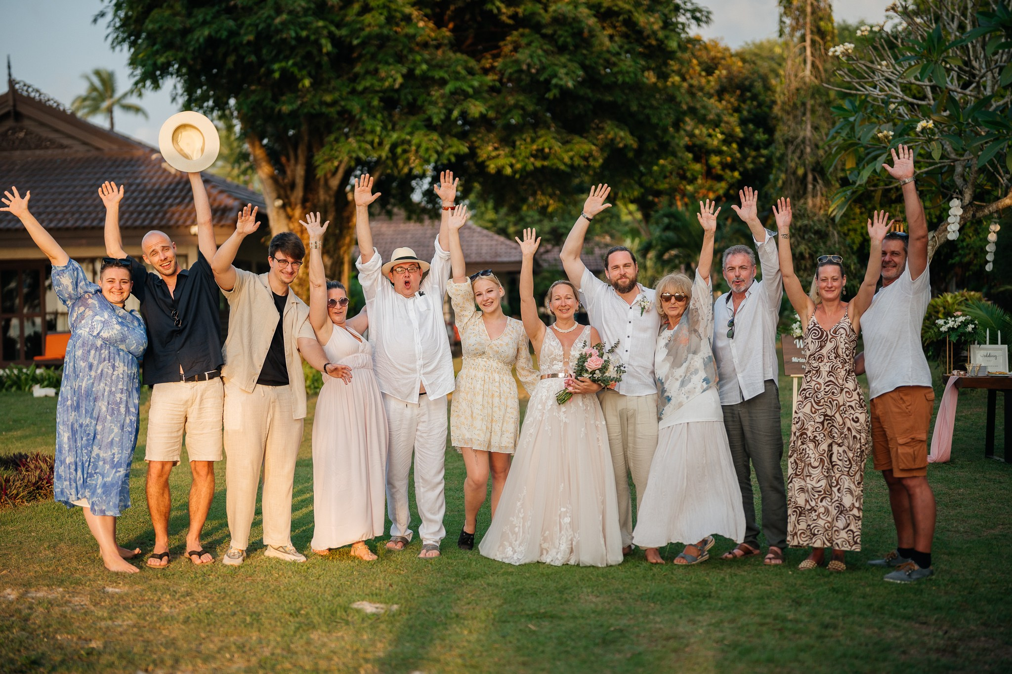 Wedding on the Beach in Koh Samui, Thailand with Friends and Family