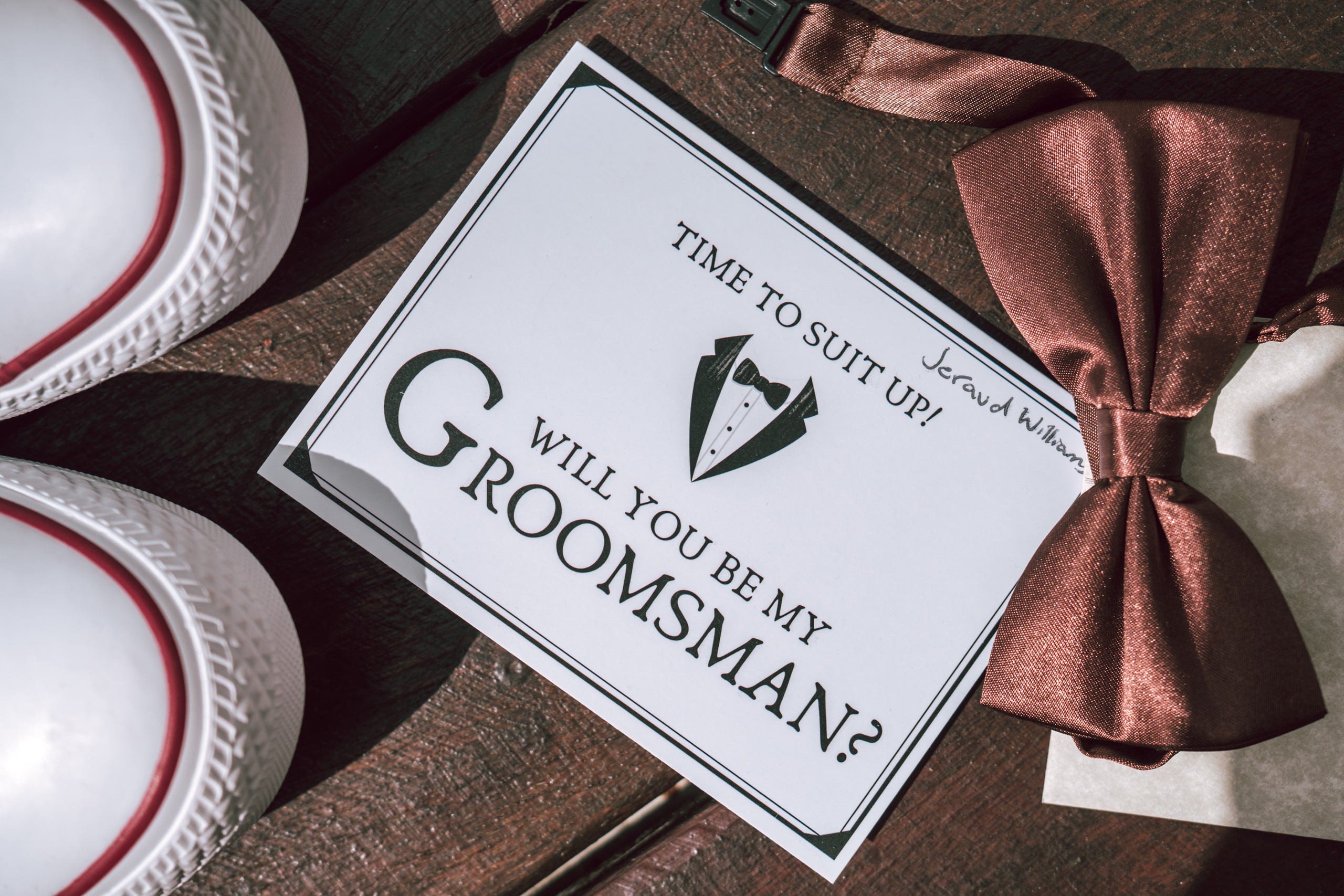 Elegant flat lay of groom accessories in Playa del Carmen suite