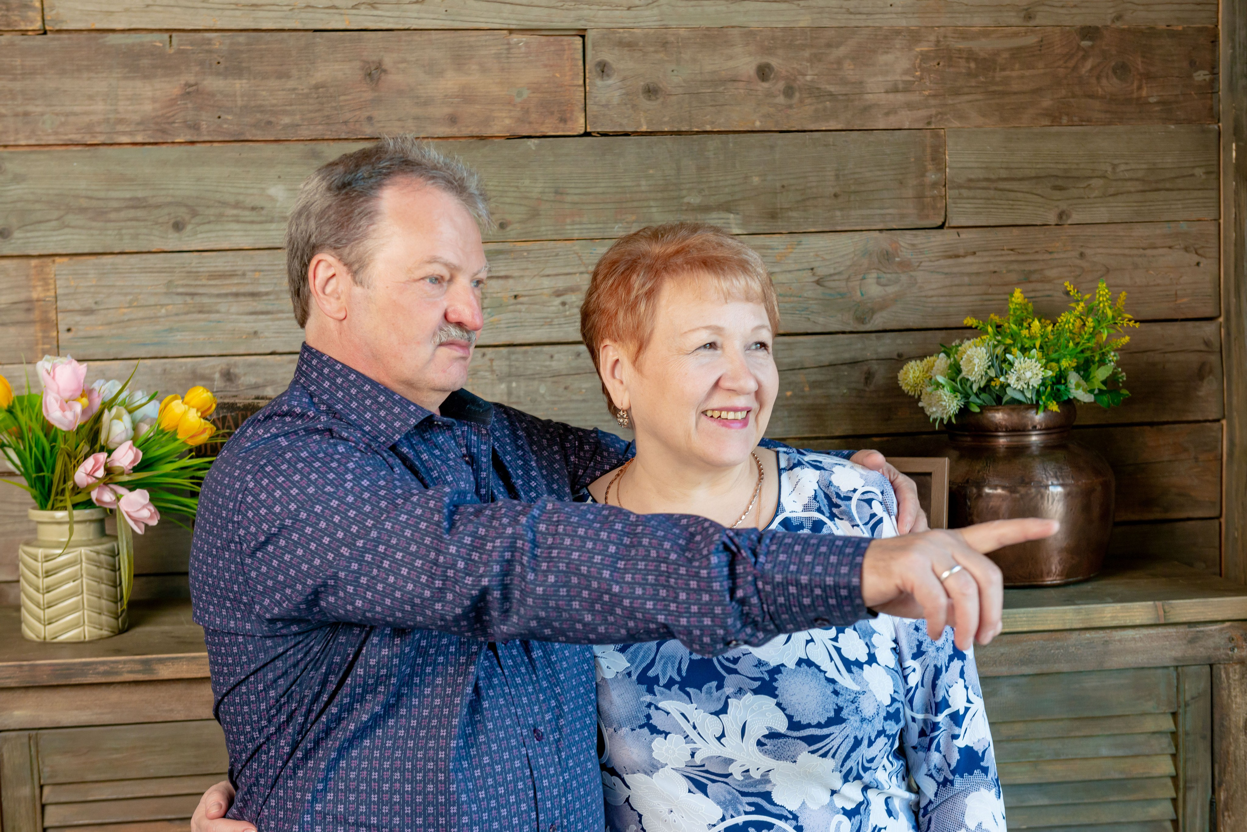 Photosession of a married couple in the studio. PHOTOGRAPHER QUINTANA ROO