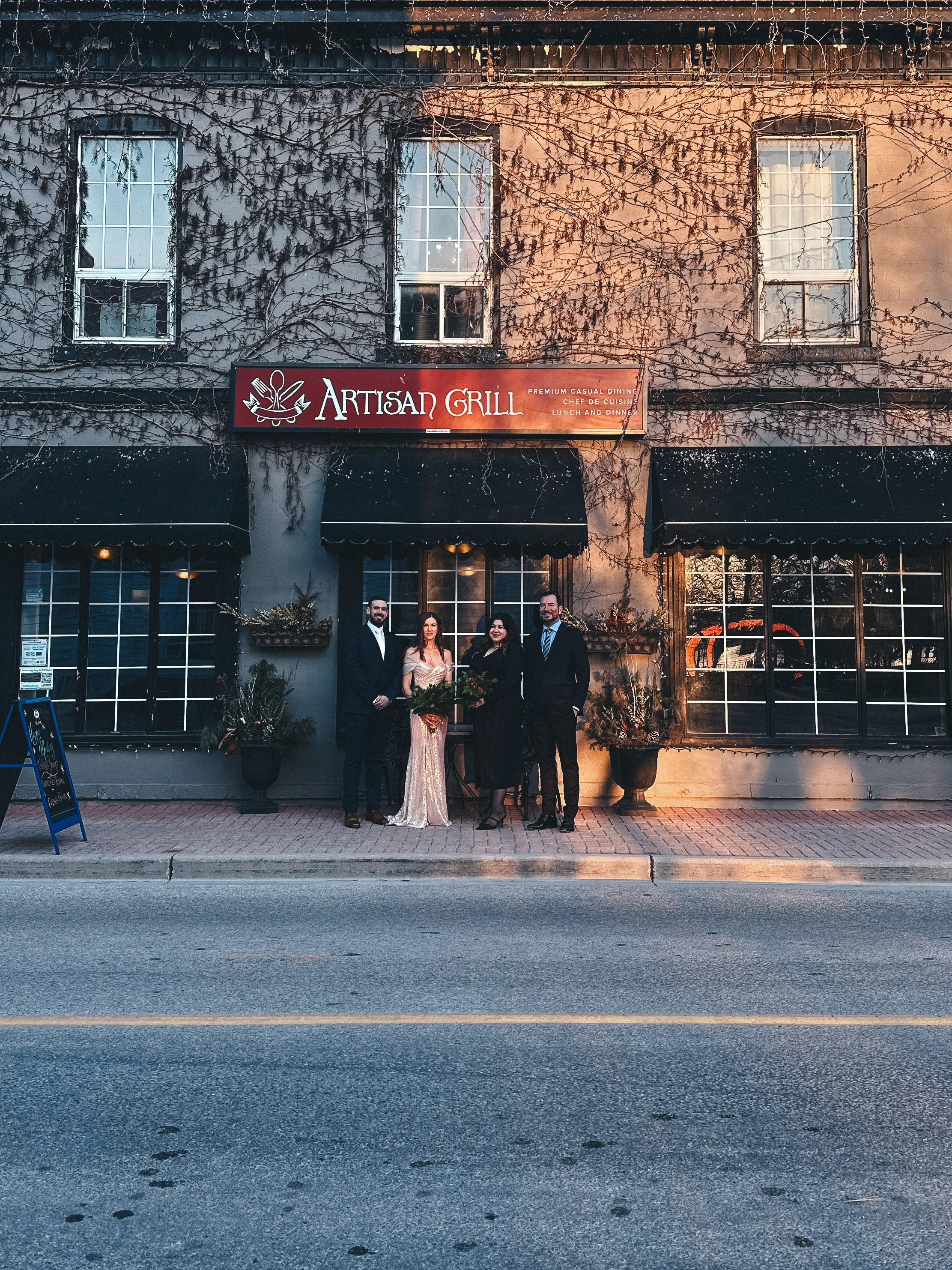 Romantic first look moments captured in Ontario wedding photography during a destination ceremony.