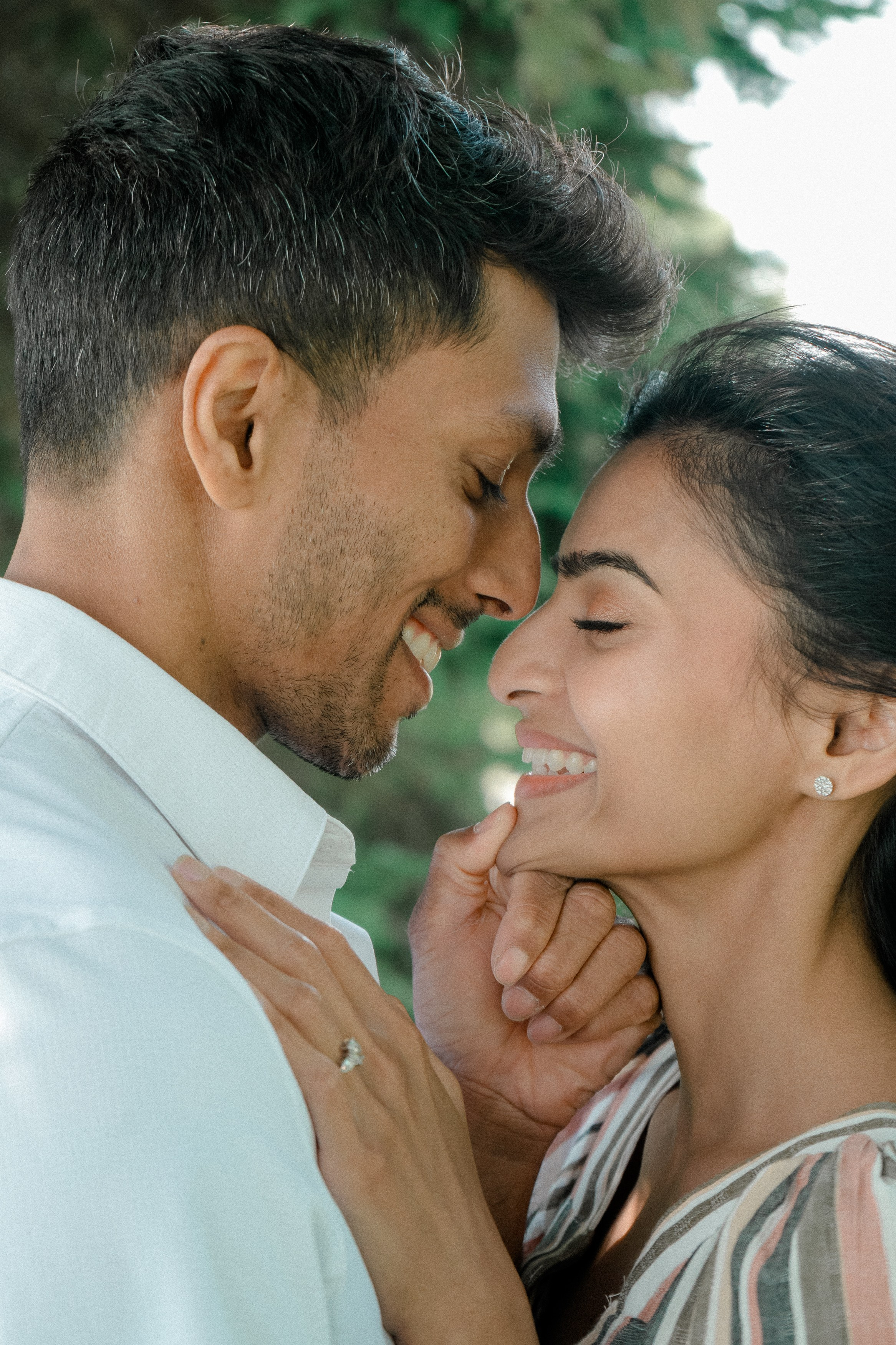 Romantic Engagement Photoshoot in Toronto | Natural & Candid Moments. Madhurina photography