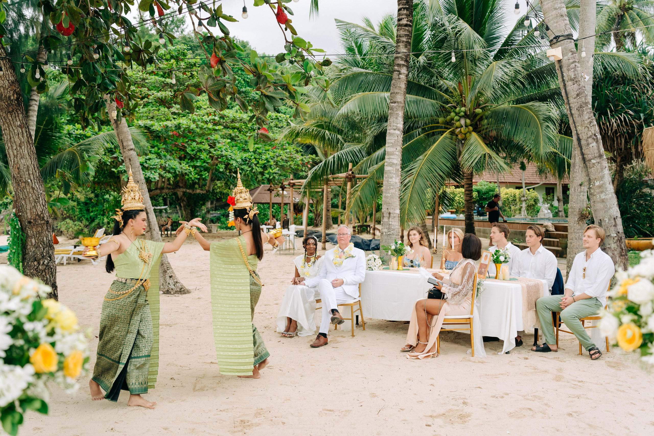 Sacred Buddhist Wedding Ceremony on Koh Samui Beach